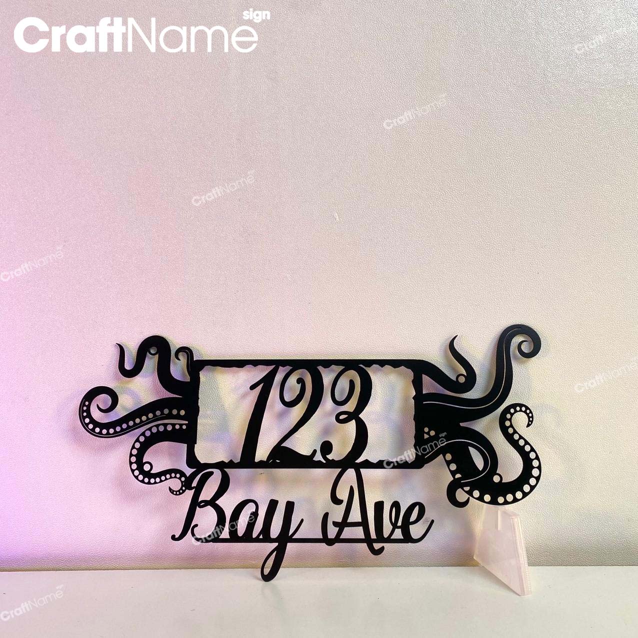 Personalized Octopus House Number
