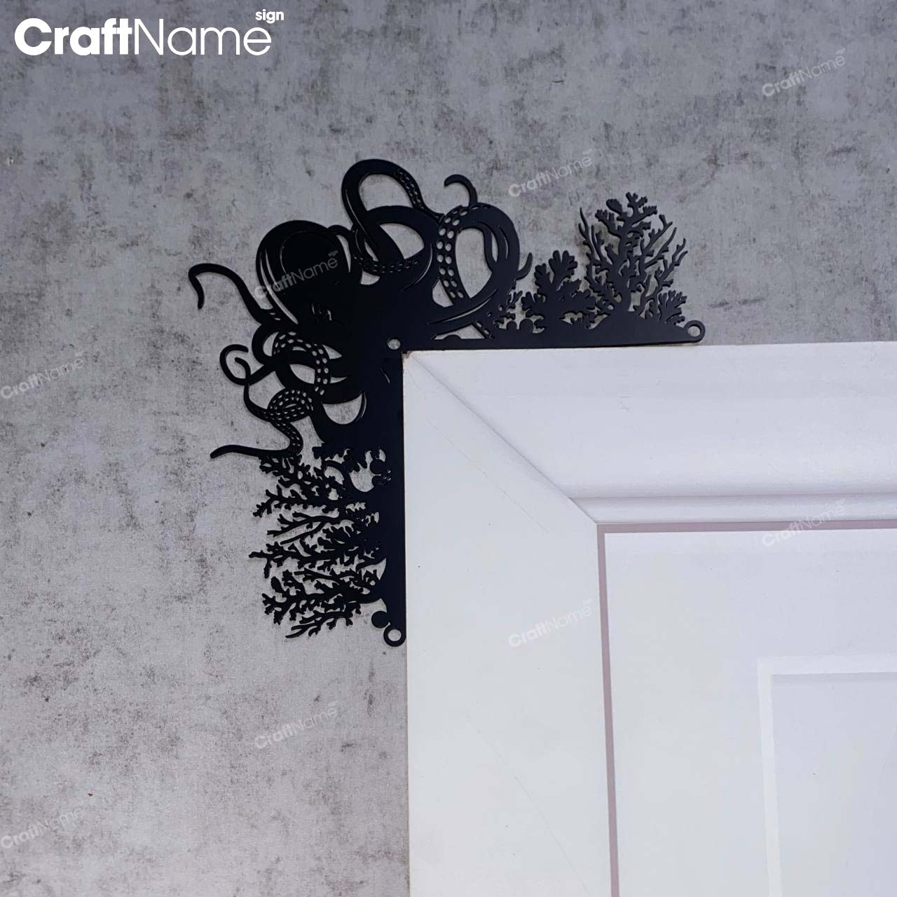 Personalized Octopus Door Corner Sign