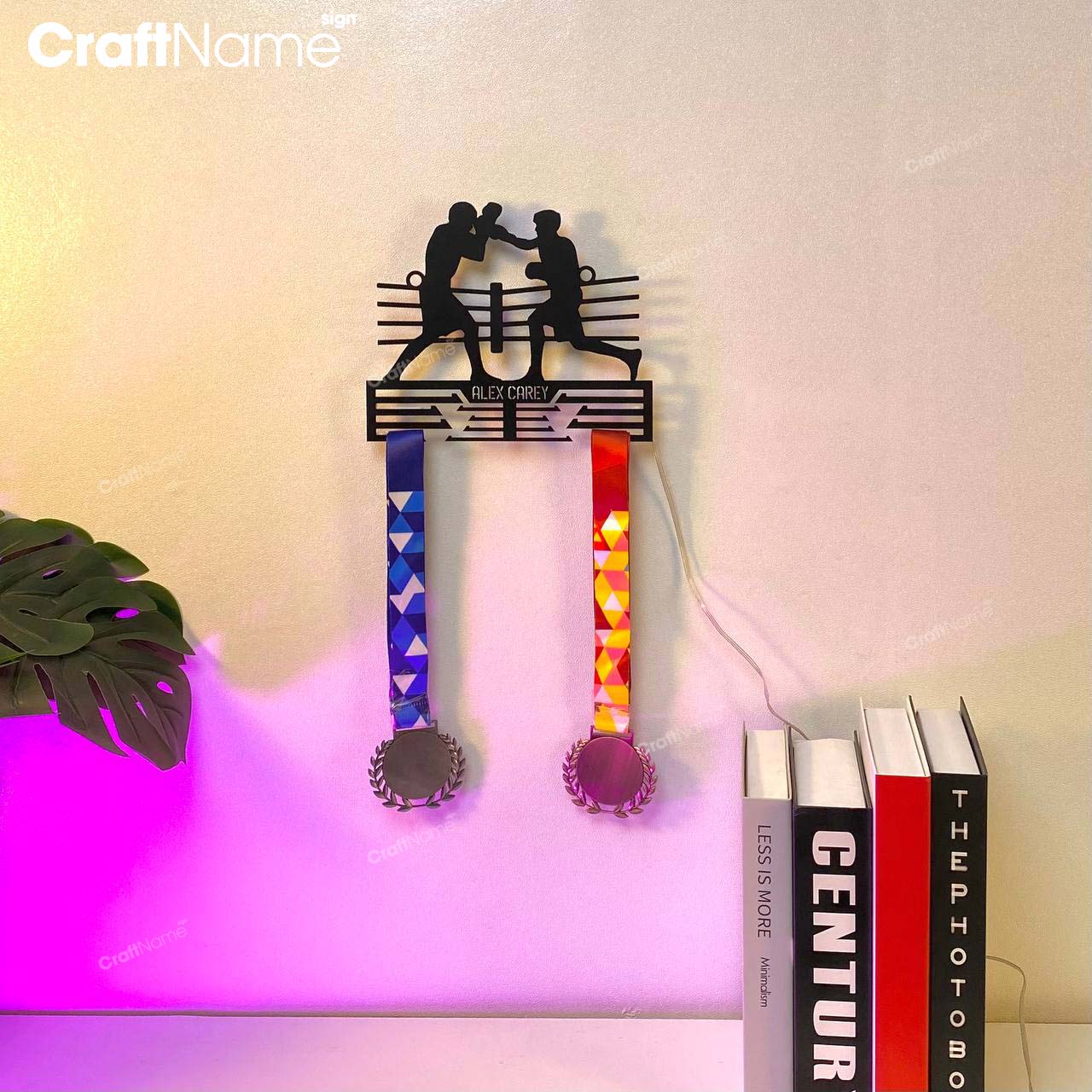 Custom Boxing Metal Led Medal Hanger