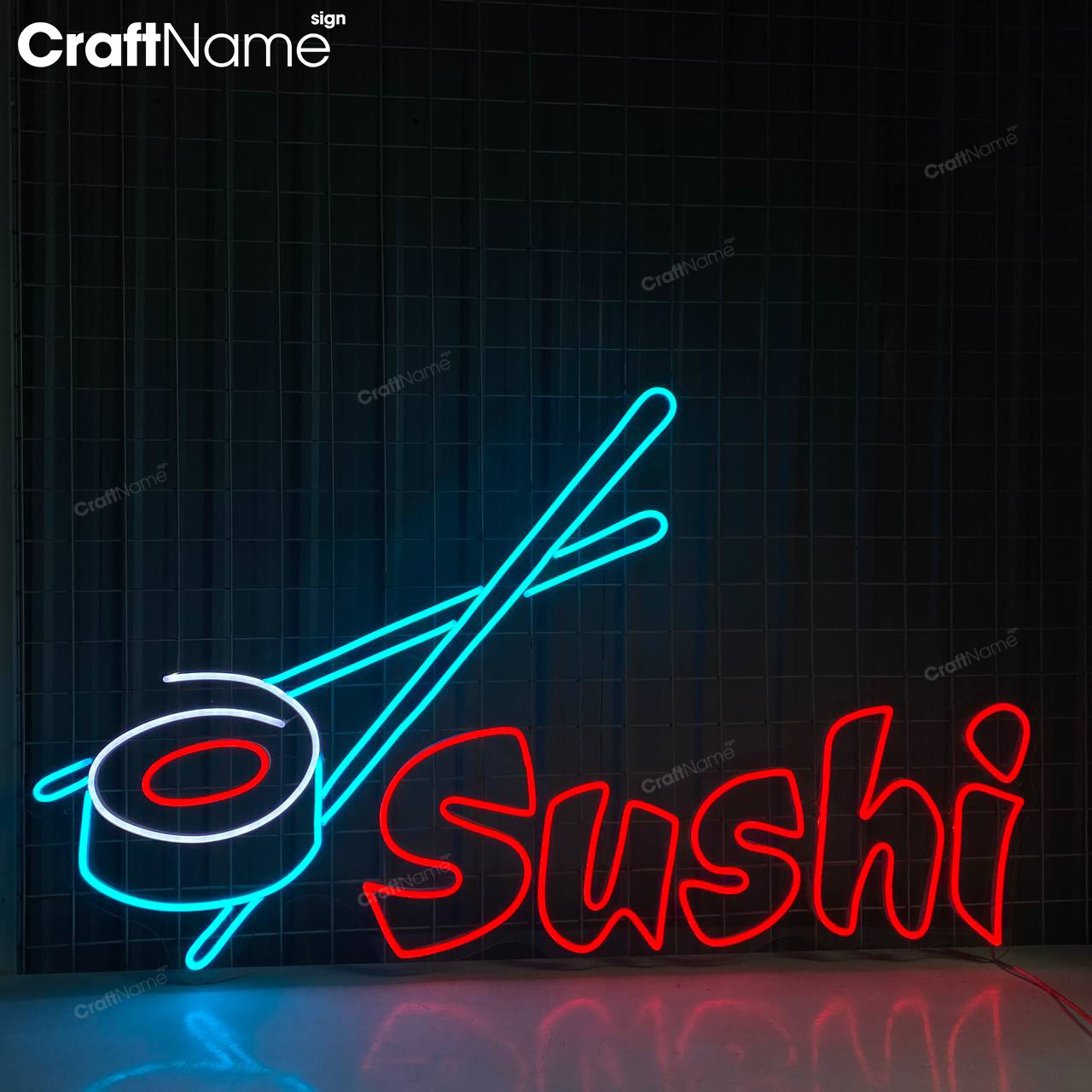 Sushi Neon Sign Sushi Restaurant Decor