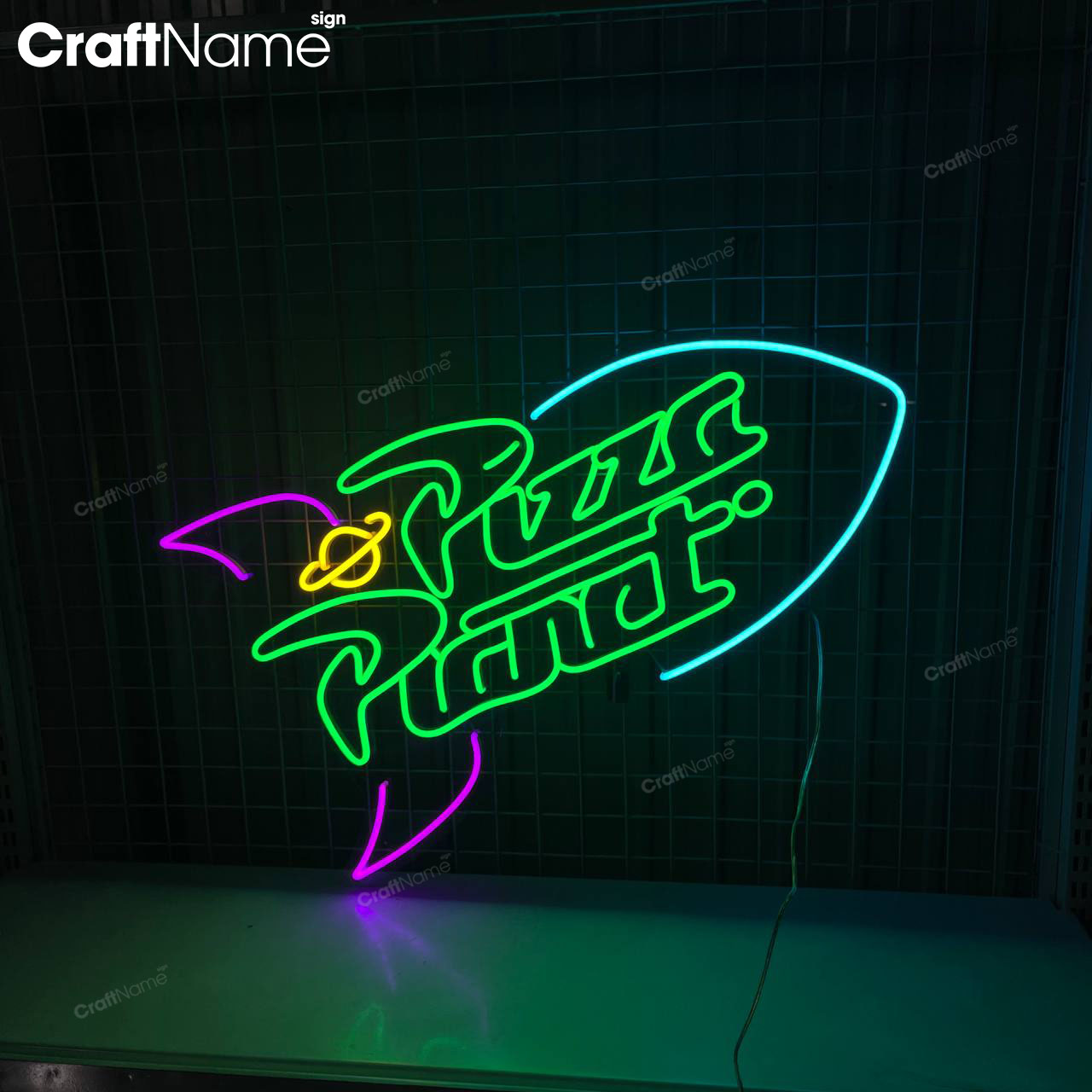 Pizza Planet Neon Sign