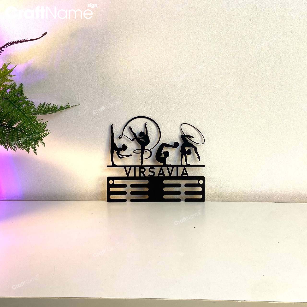 Custom Metal Rhythmic Gymnastics Medal Hanger