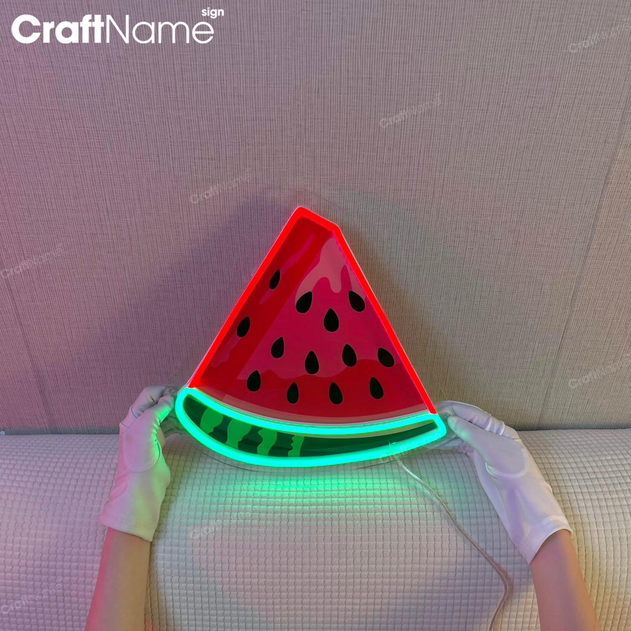 Watermelon Neon Acrylic Print Sign