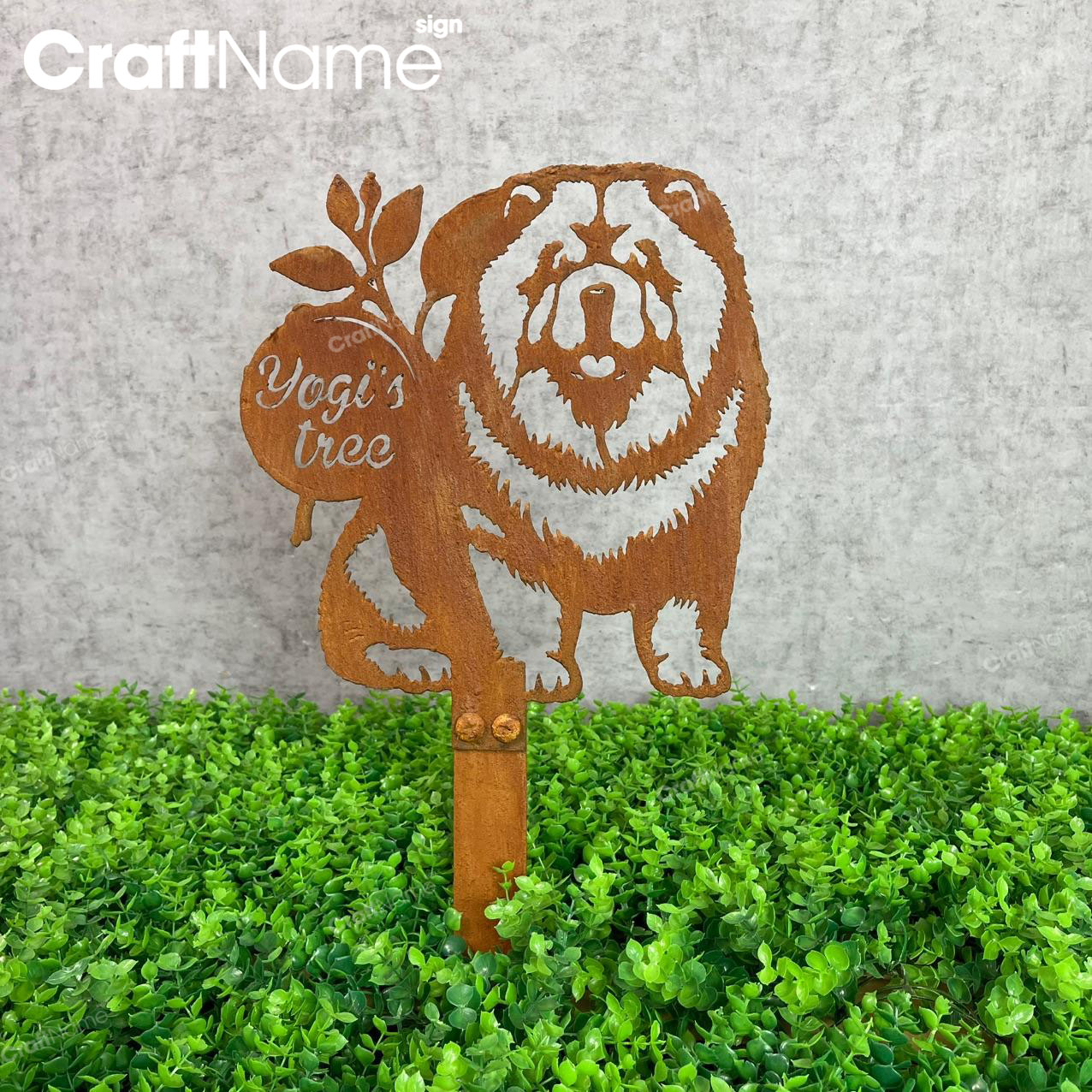 Custom Chow Chow Dog Outdoor Rusty
