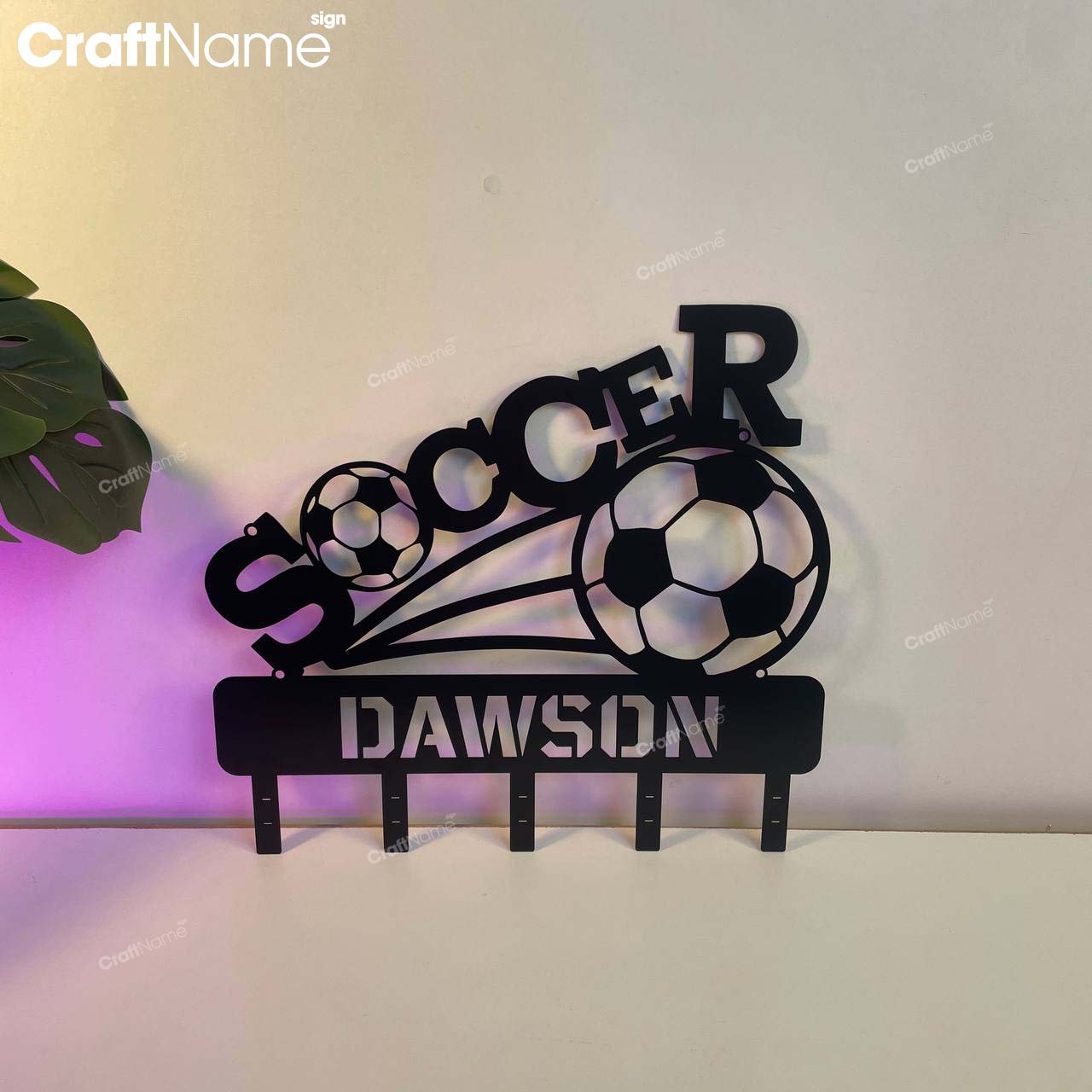 Custom Golf Player Metal Key Holder