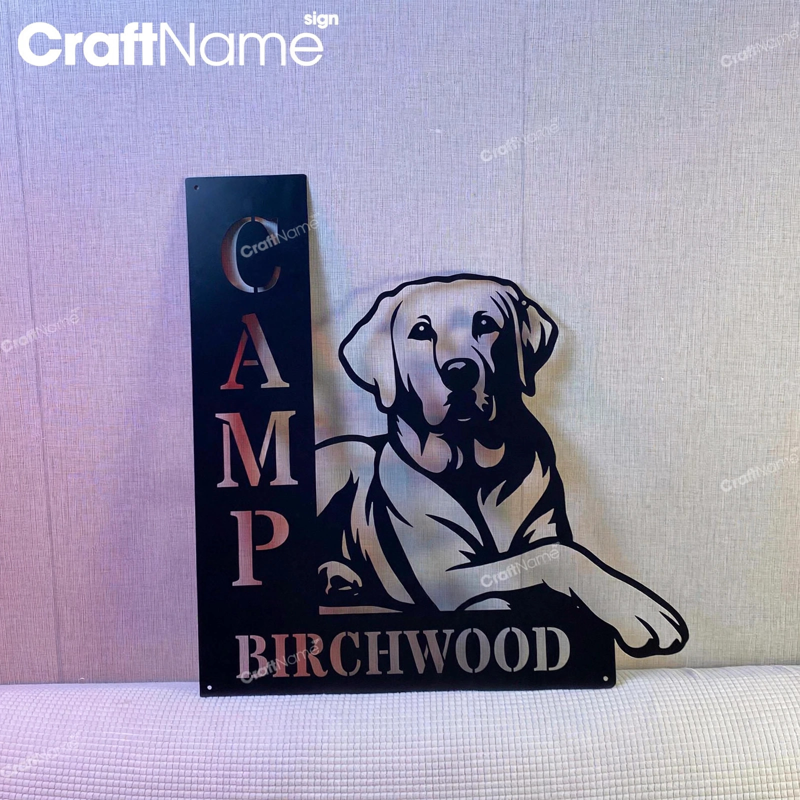 Custom Deer House Number Metal Address Sign