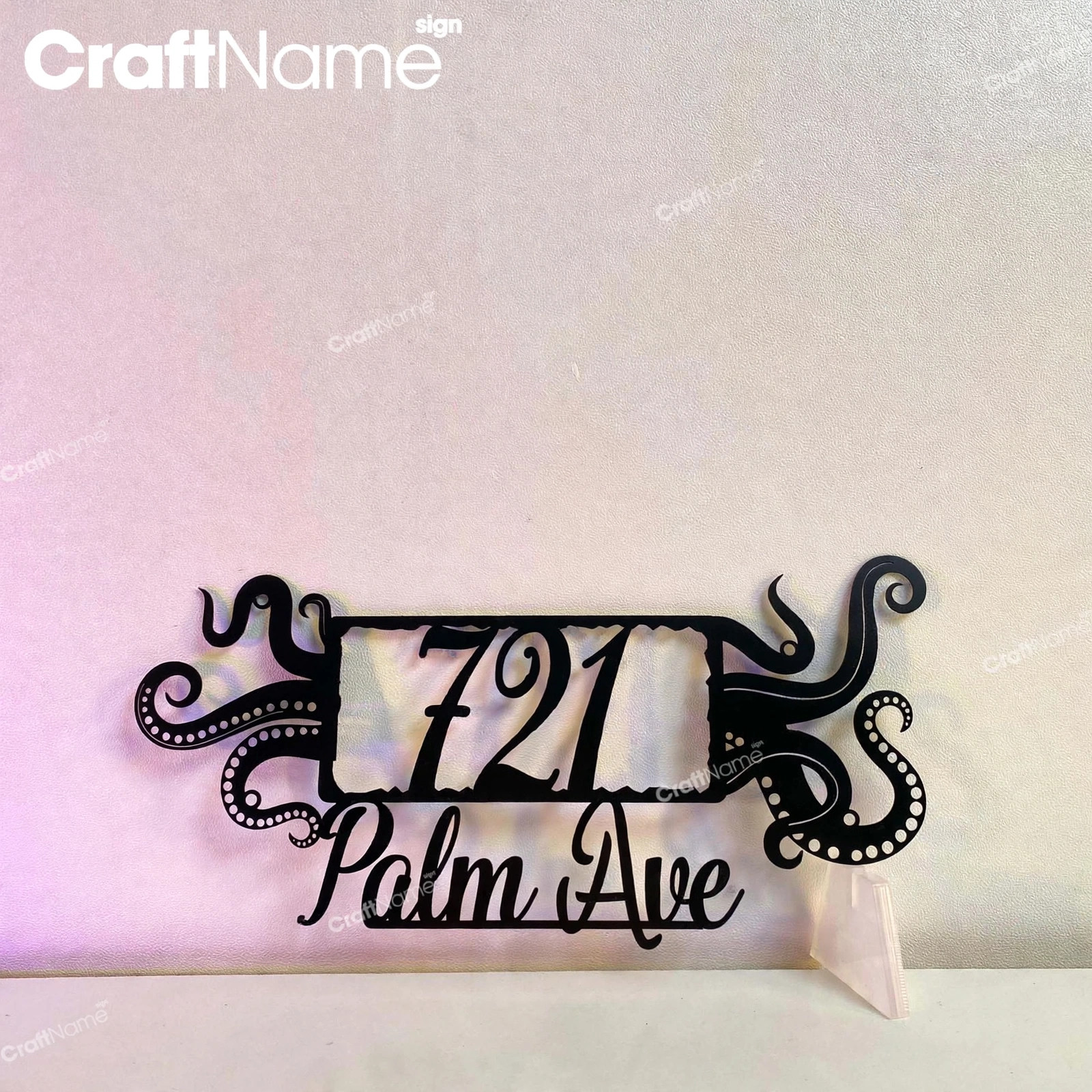 Personalized Octopus House Number