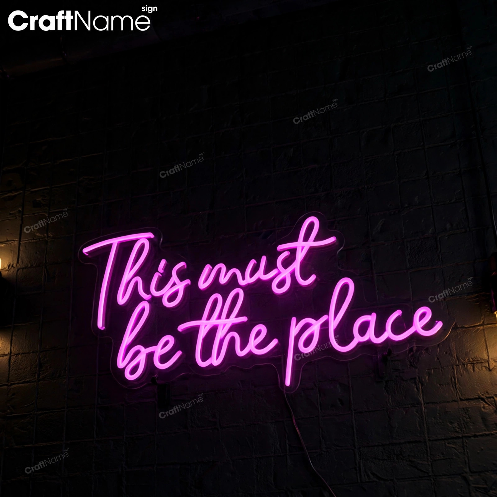This Must Be The Place Neon Sign