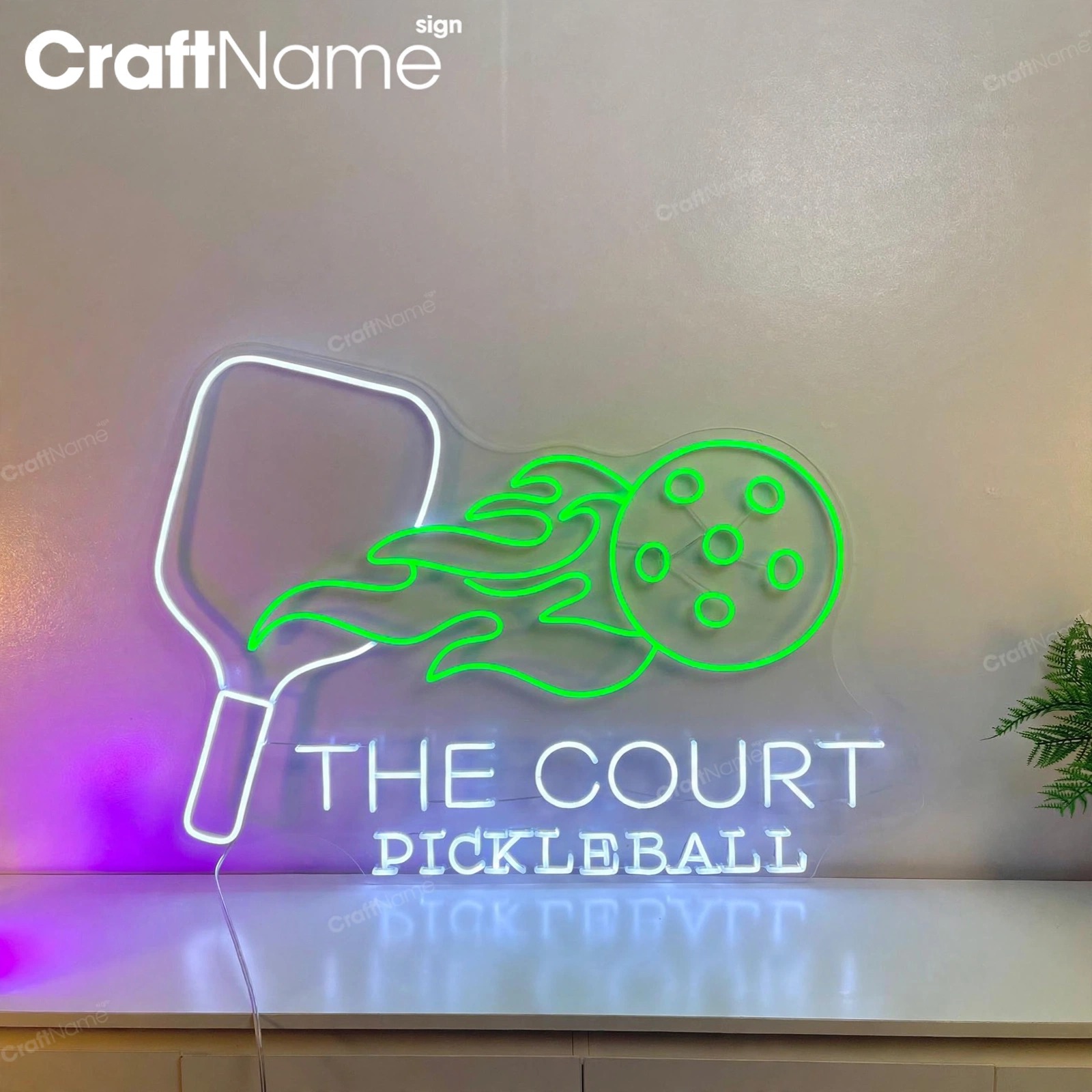 The Paddle Pickleball Neon LED Sign Sport Sign