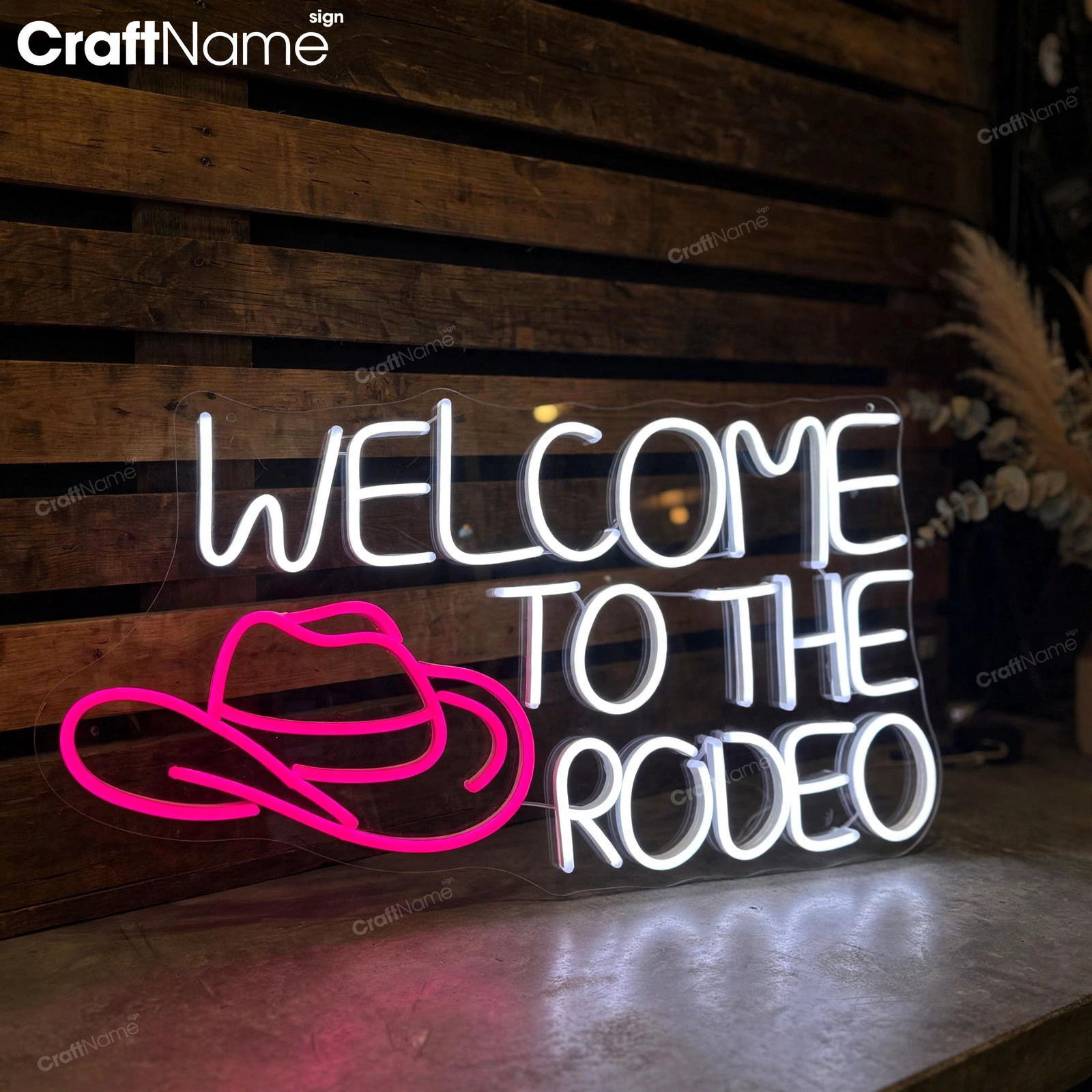 Welcome To The Rodeo Neon Sign