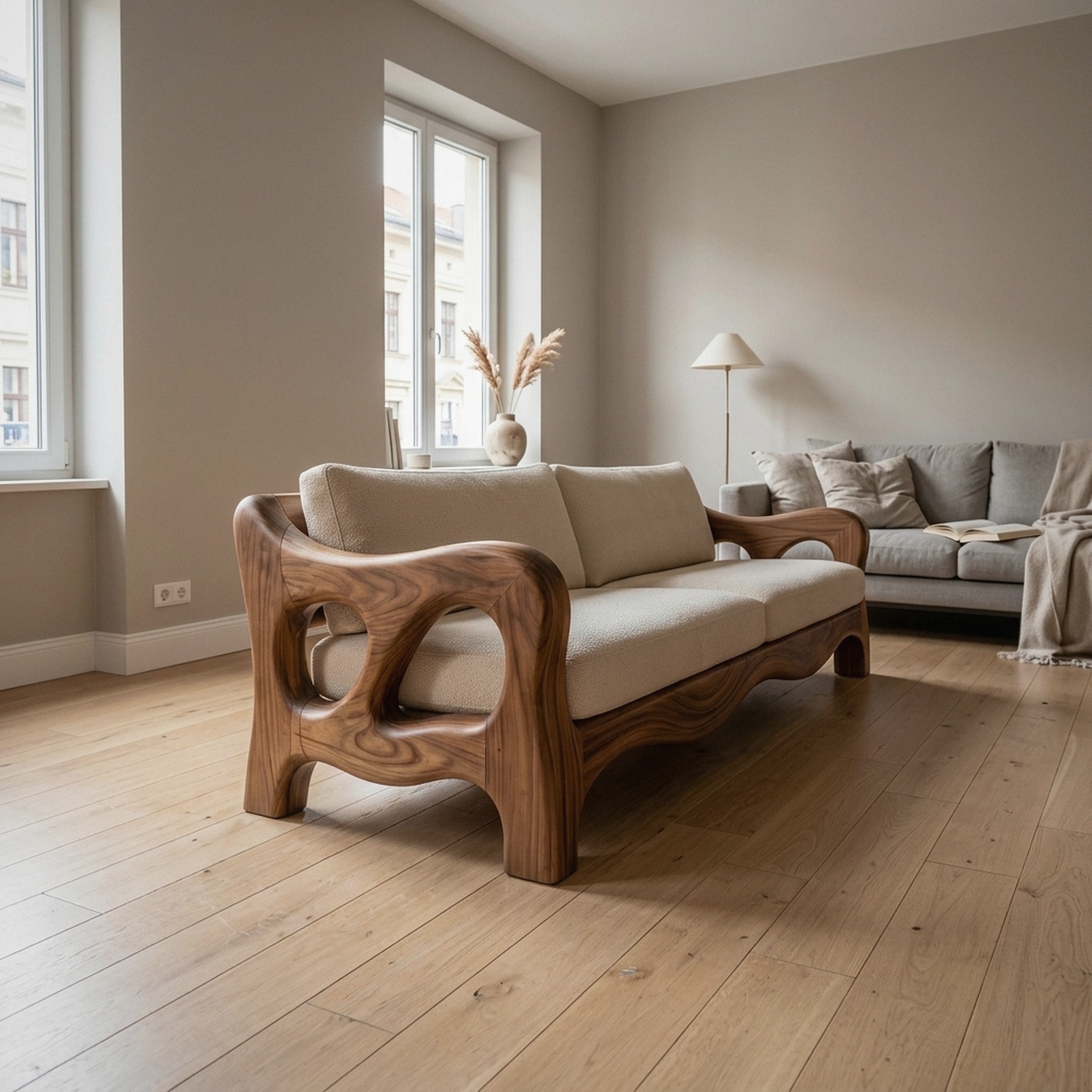 Architectural Sculptural Sofa Luxury Family Room