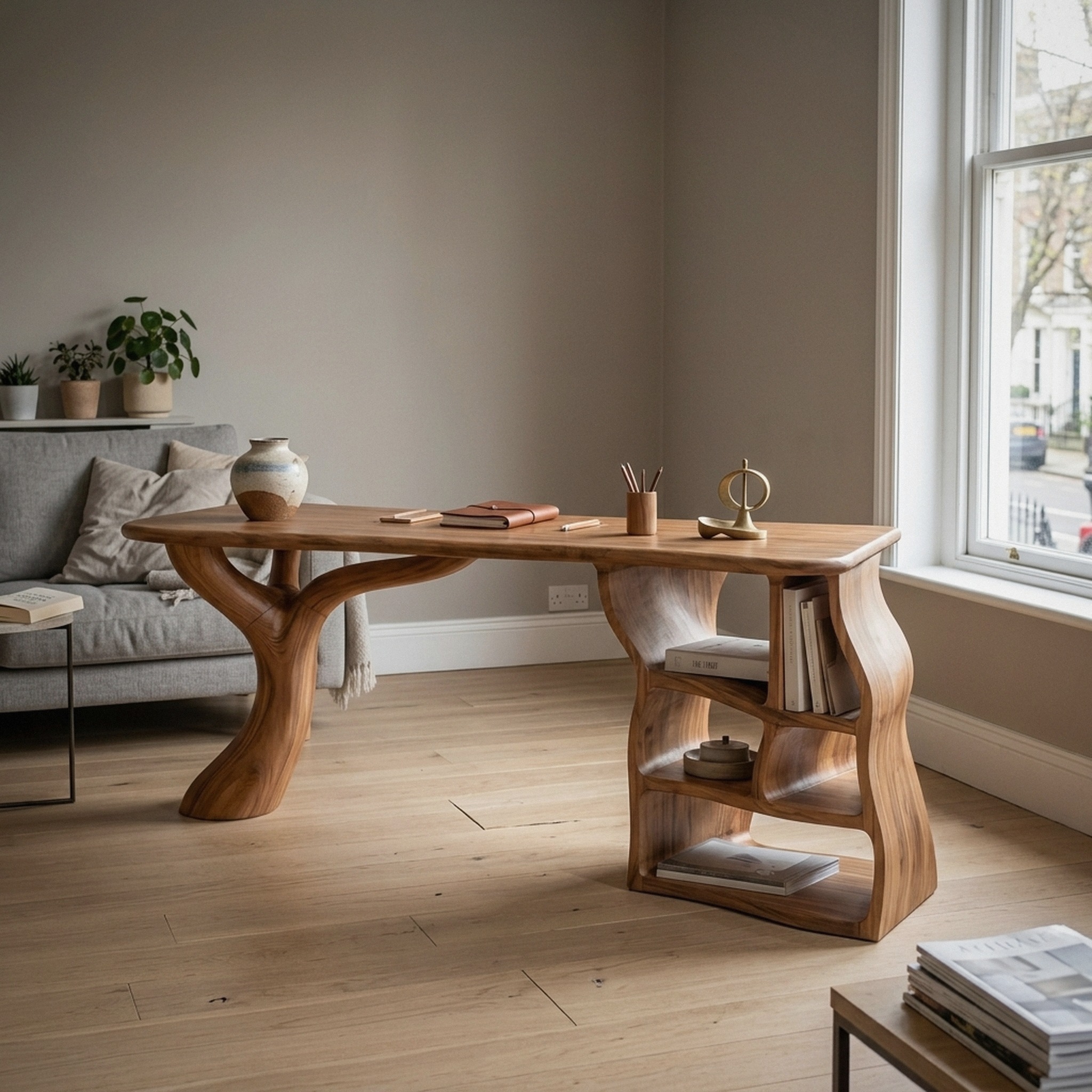 Artistic Sculptural Writing Desk Home Office Bedroom
