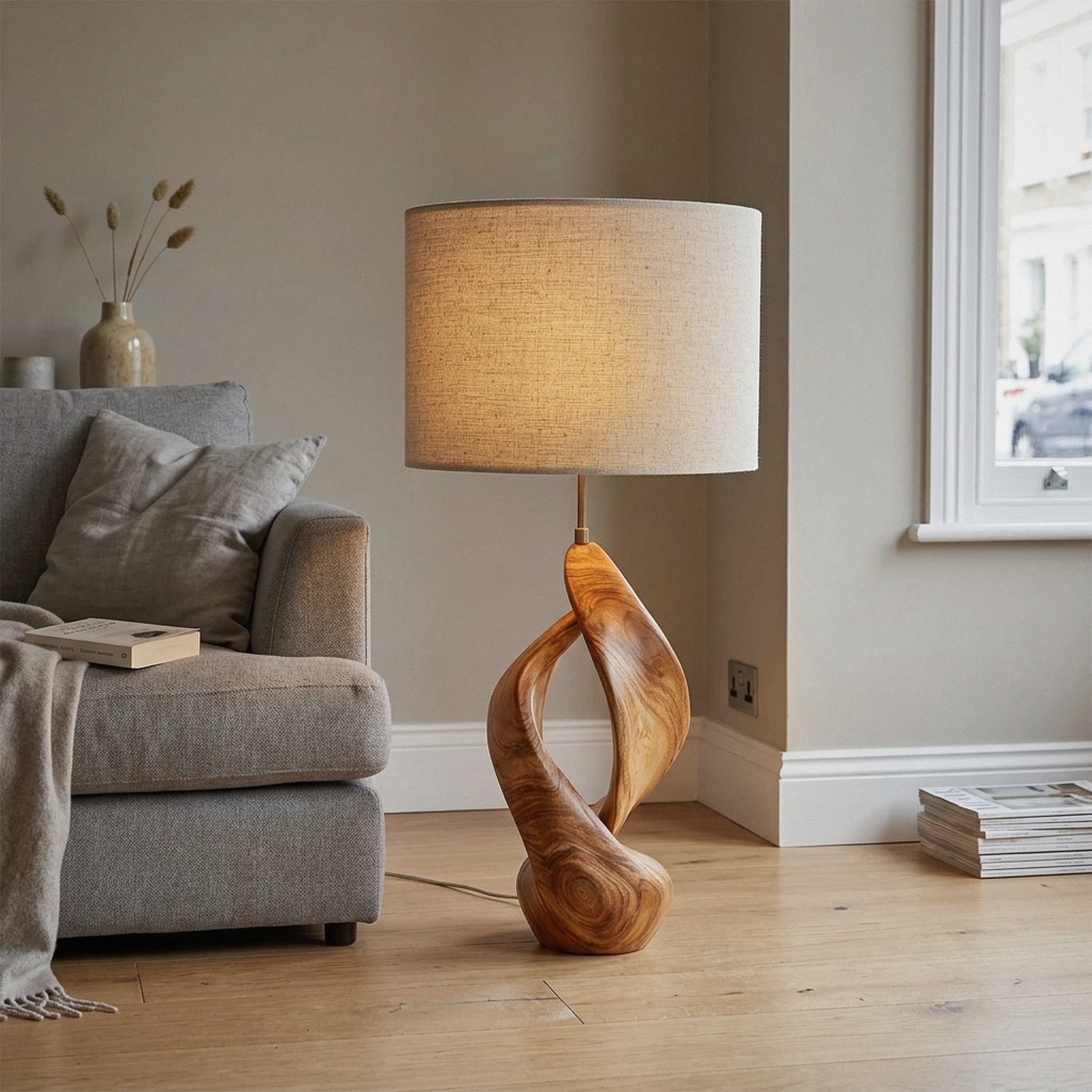 Boho Accent Table Lamp Bedroom Living Room Corner Space
