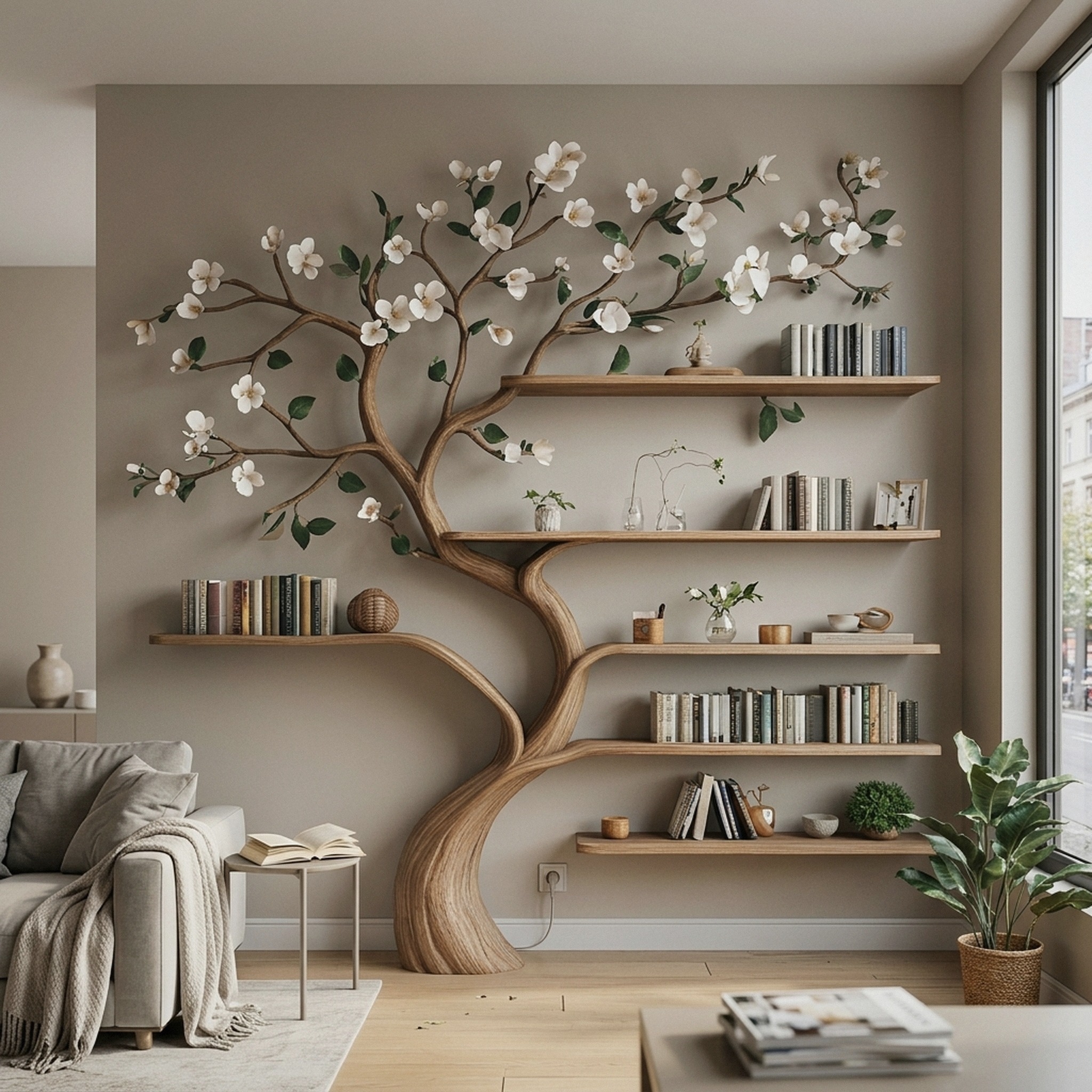 Bookcase Corner Shelf Shelves Gift Her