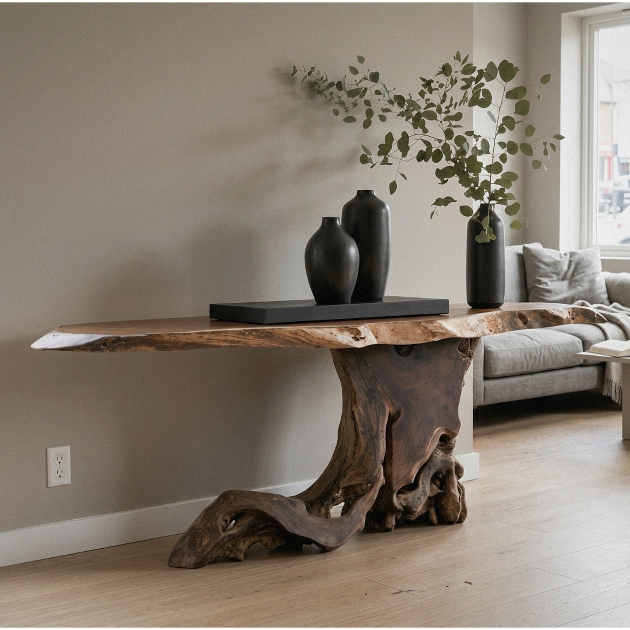 Cantilevered Console Table Unique Decor