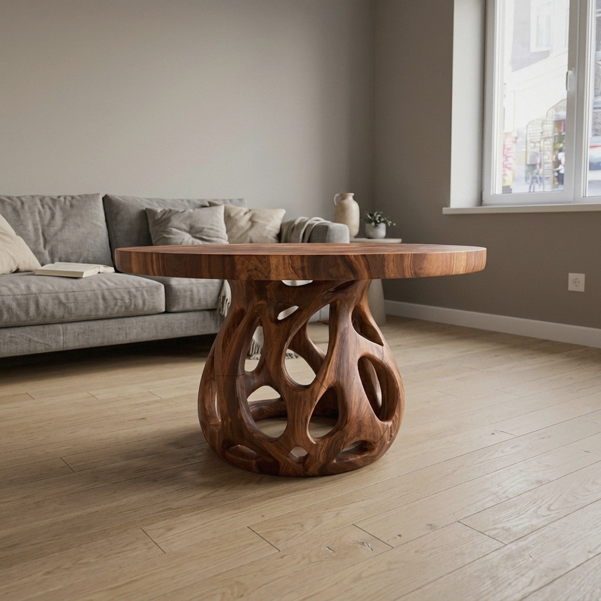 Coffee Table Solid Wood Rustic Style Gift