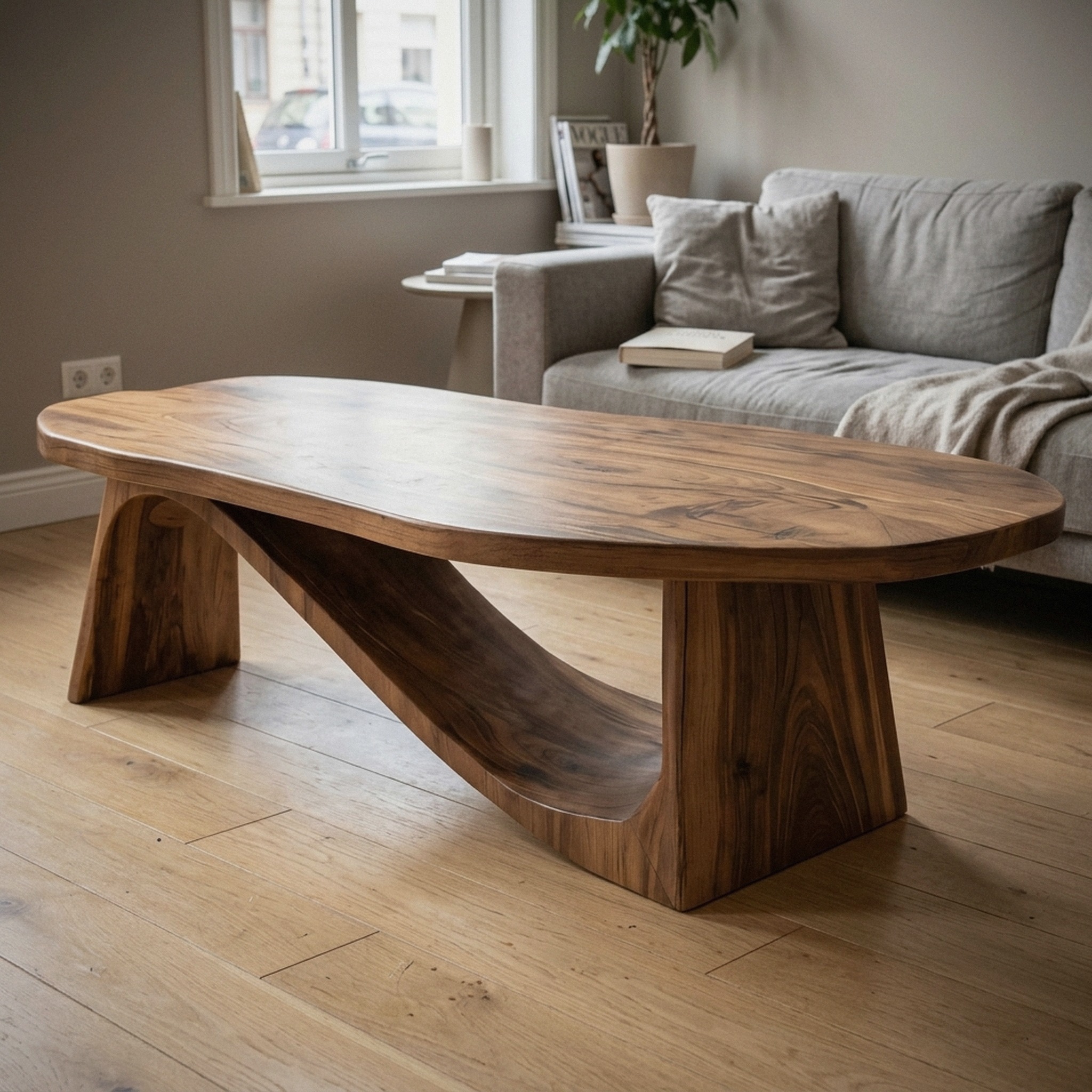 Contemporary Coffee Table Storage Design for Living Room