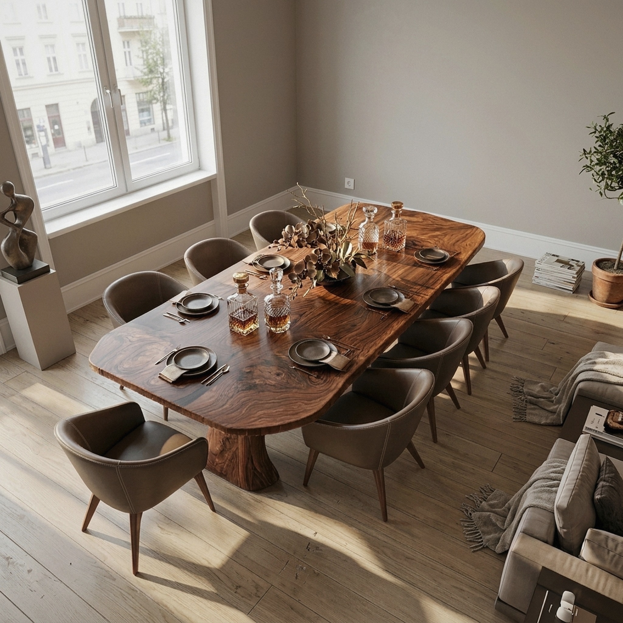 Contemporary Dining Table for Kitchen and Dining Areas