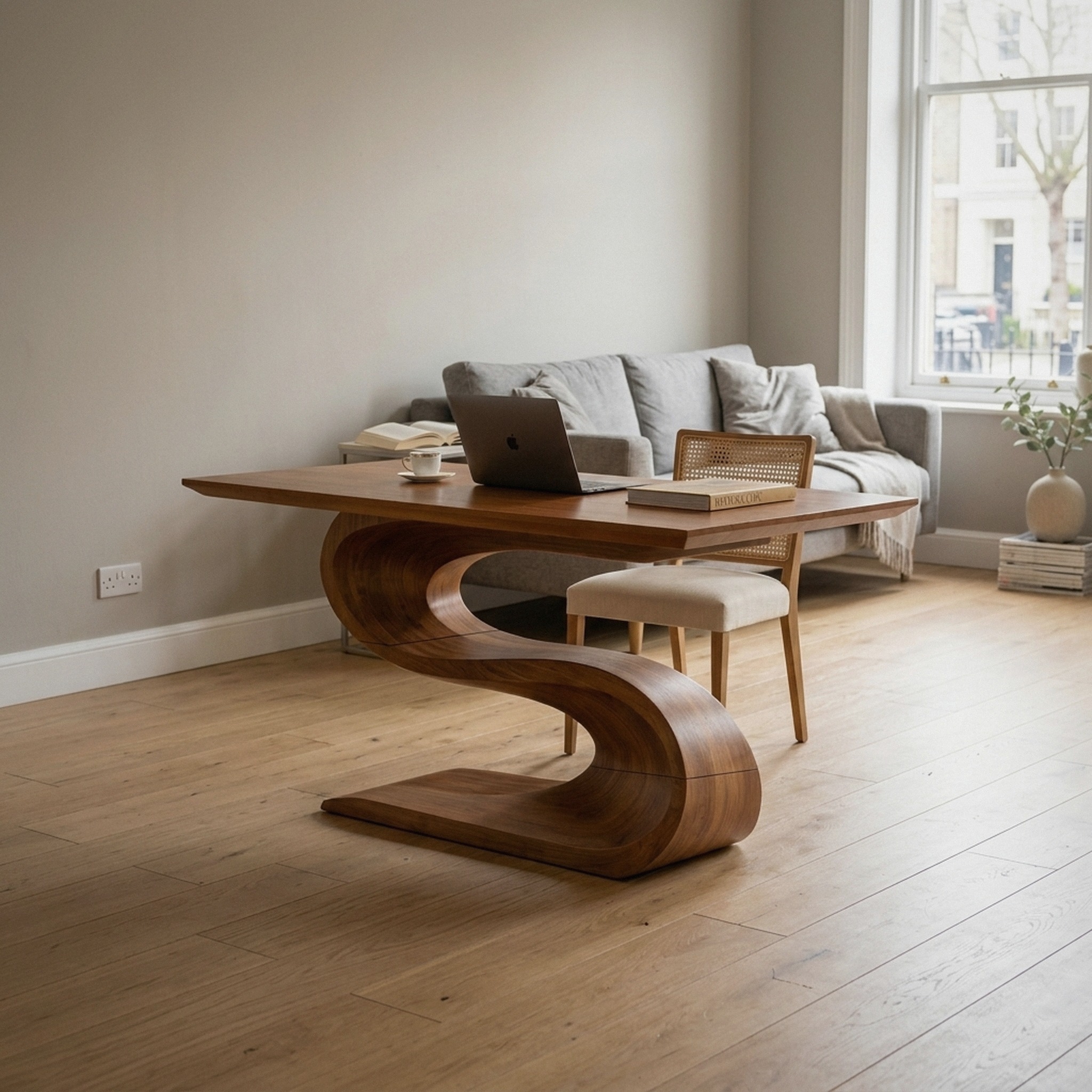 Contemporary Executive Desk for Open Workspace Interior Space