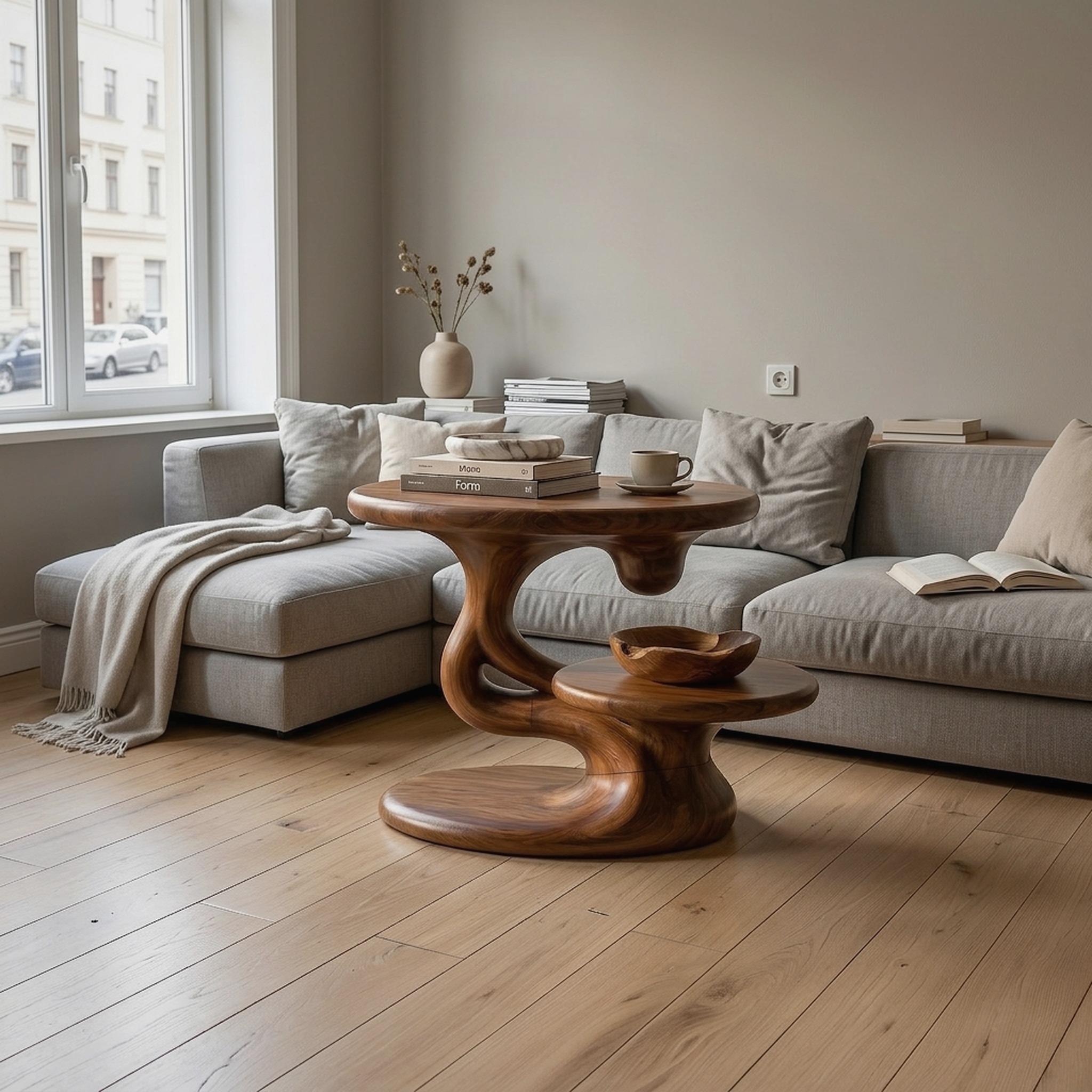 Contemporary Floating Side Table Mountain Retreat