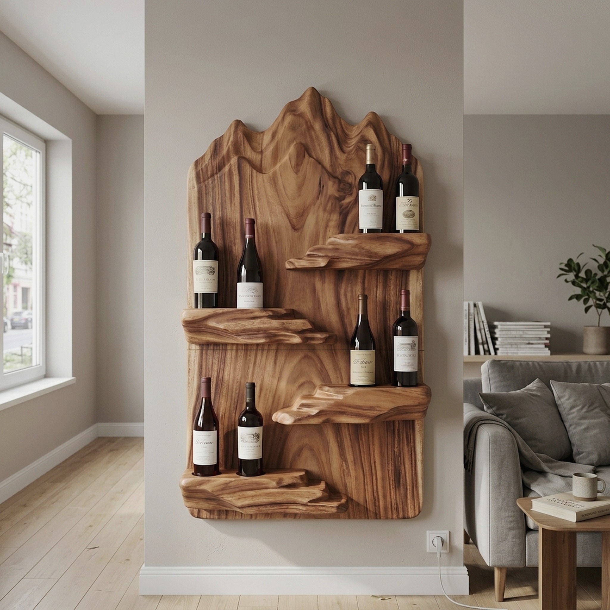 Contemporary Landscape Bottle Holder for Modern Interior