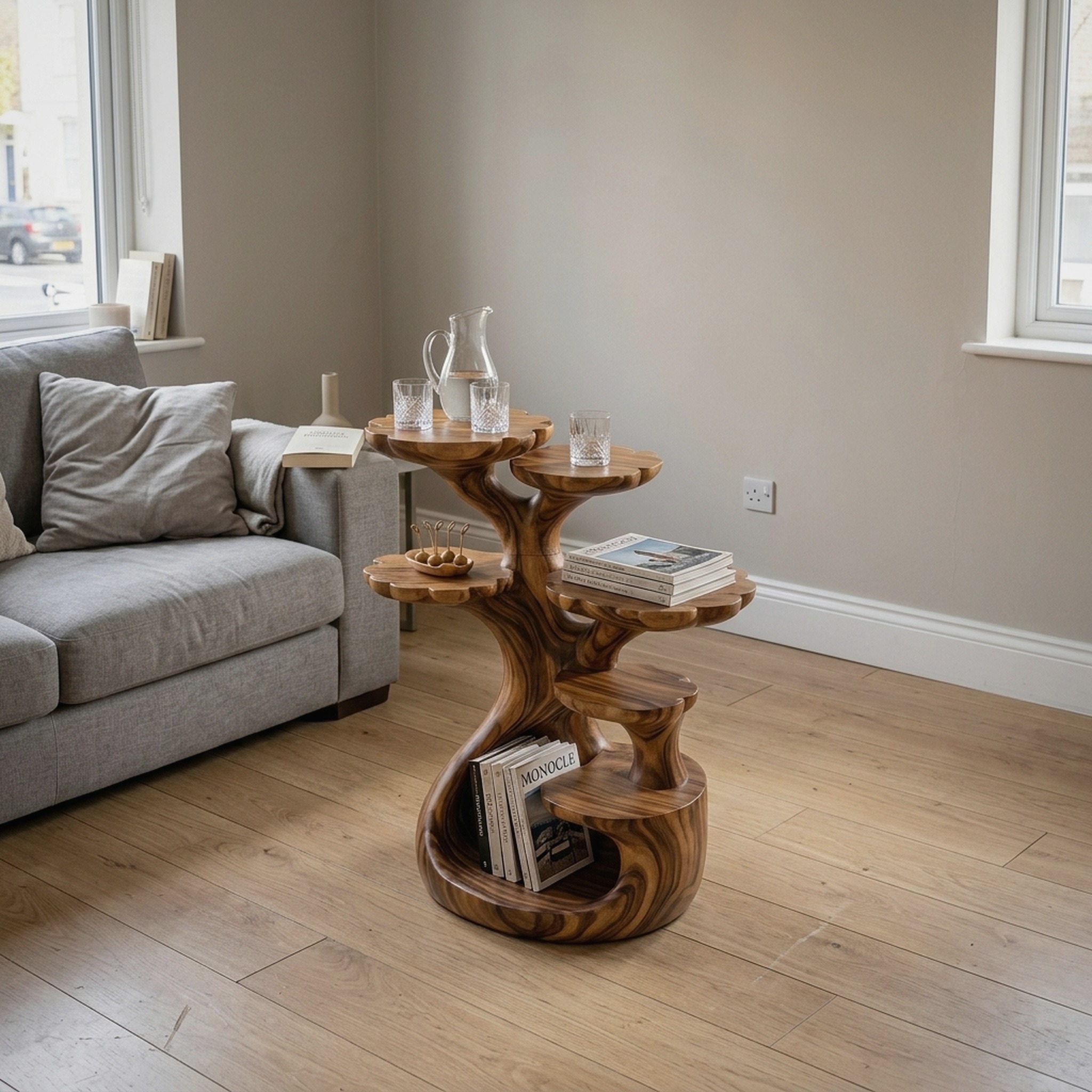 Contemporary Multi Tier Side Table Modern Home