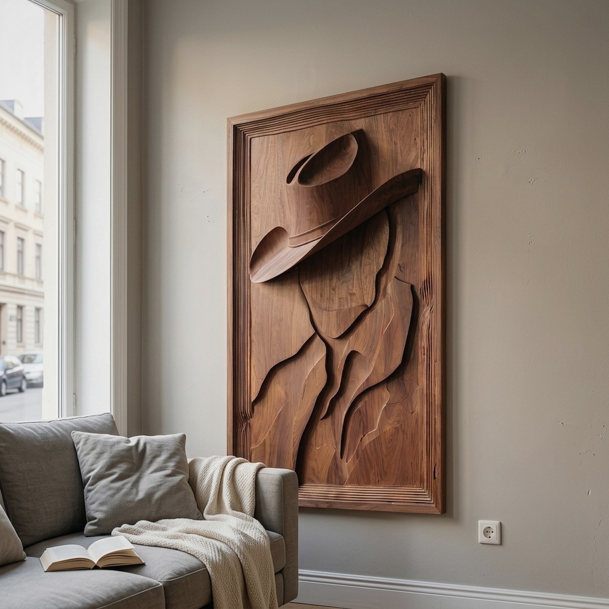 Contemporary Ranch Inspired Wall Art for Lounge Space