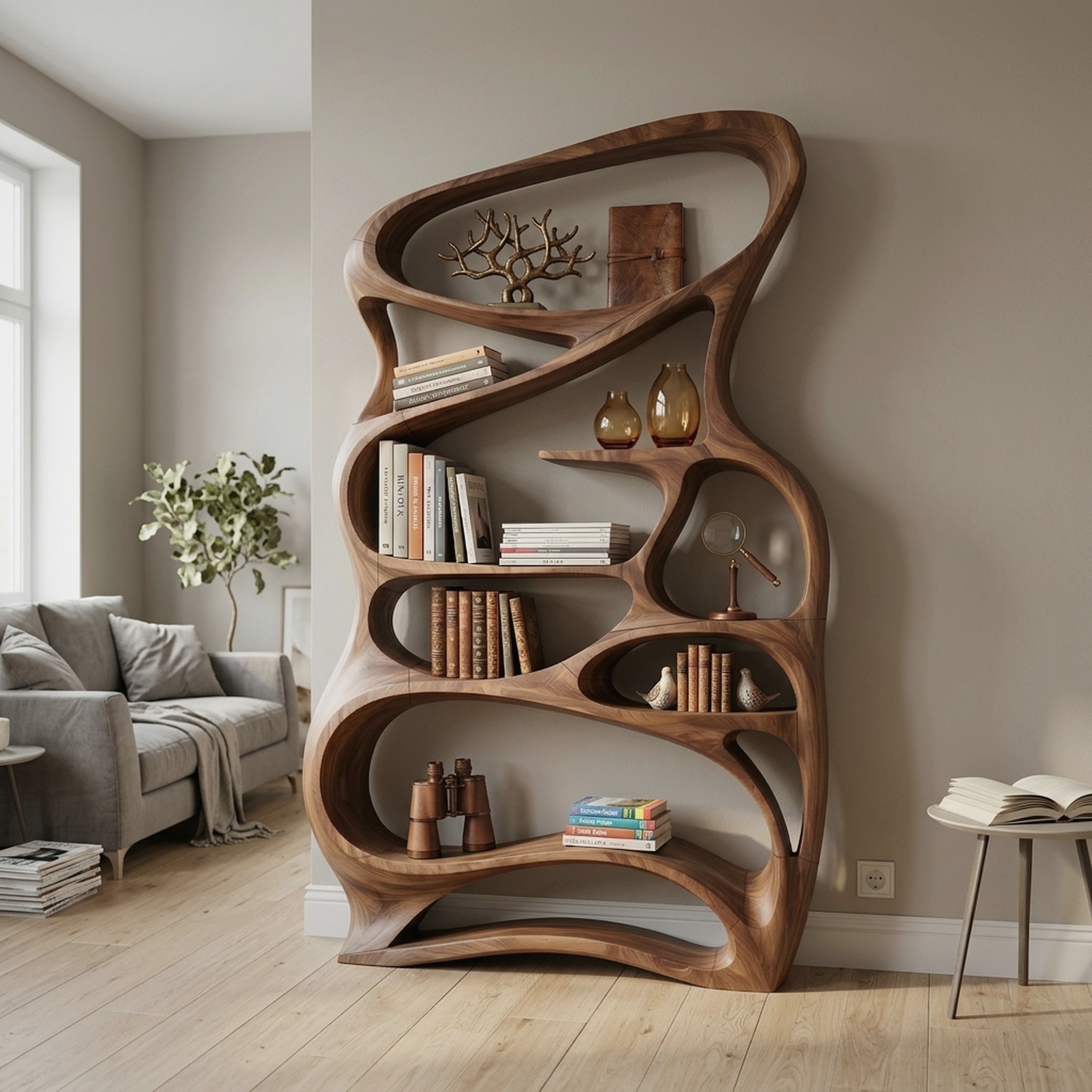Contemporary Reading Shelf for Peaceful Reading Corner