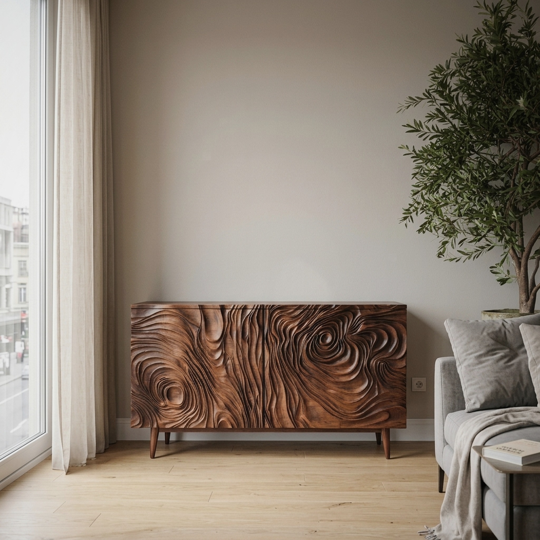 Contemporary Sideboard Storage for Dining or Living Room