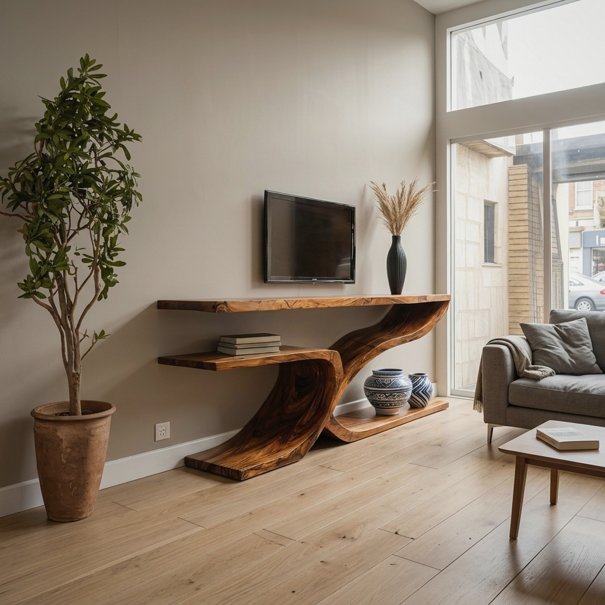 Contemporary TV Stand for Living Room Decor