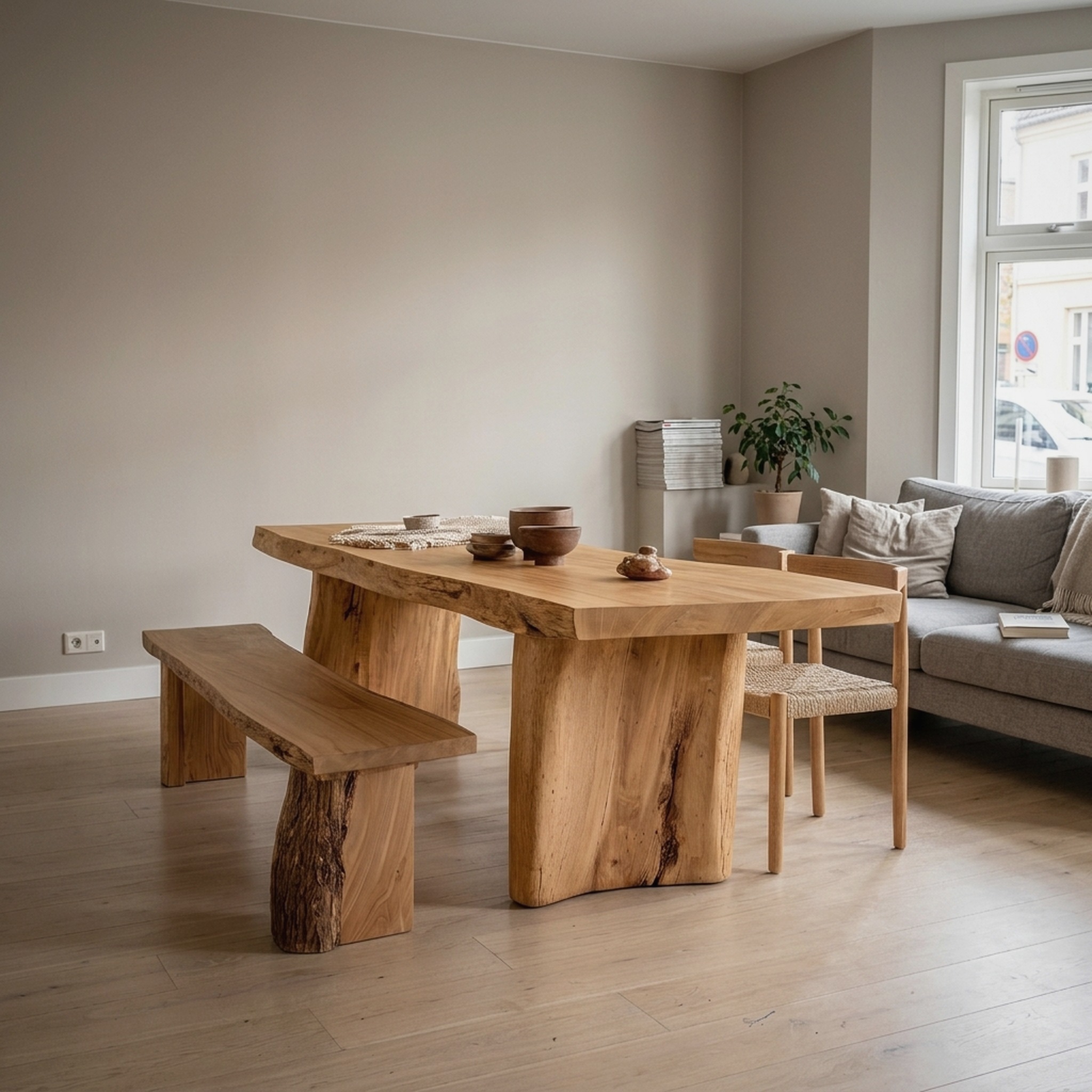 Custom Dining Table Walnut Wood Farmhouse Gift