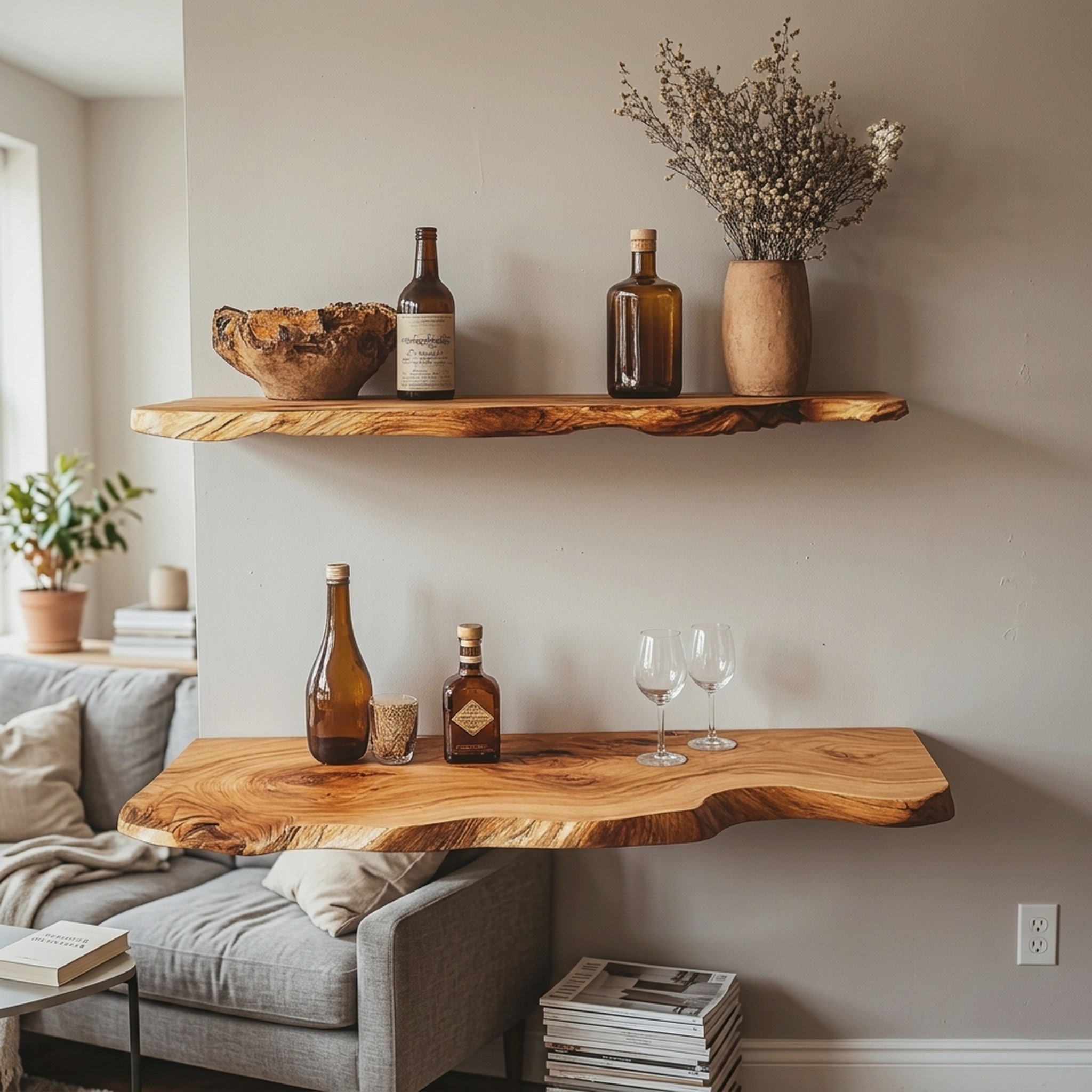 Custom Floating Shelves Wall Shelves Rustic Decor Office Gift