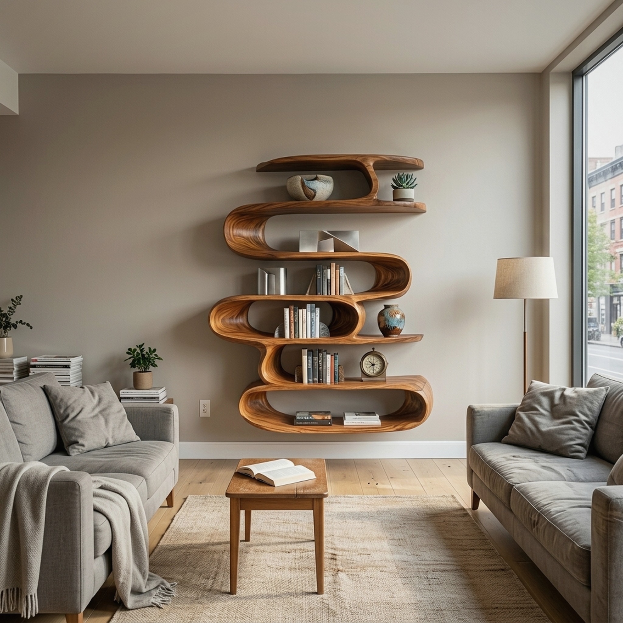 Elegant Wall-Mounted Shelf for Modern Home Decor