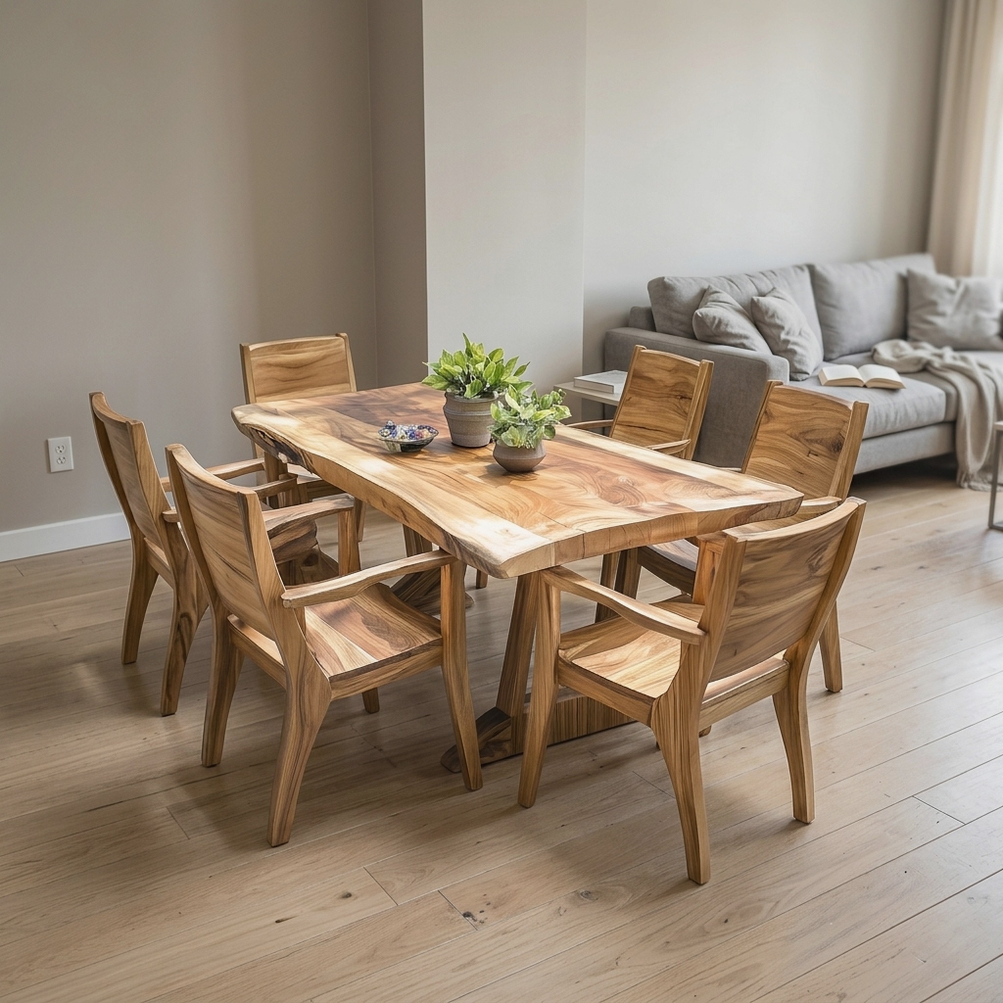 Family Dining Set Garden Dining Table Handcrafted Decor Garden Gift