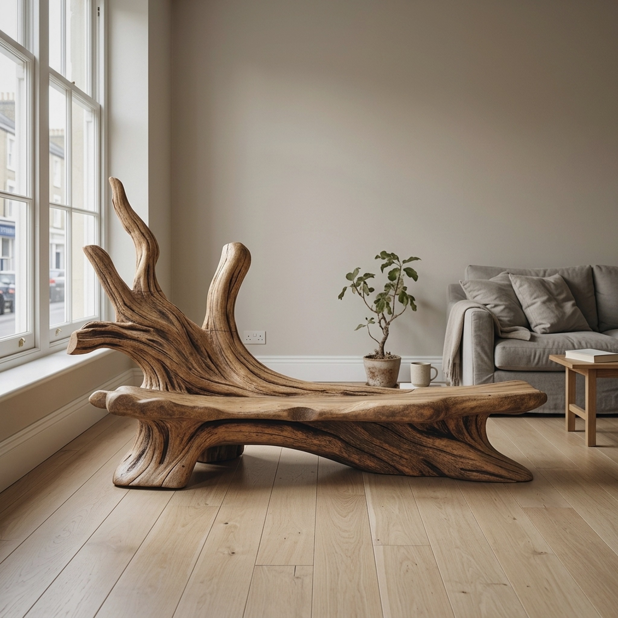 Farmhouse Branch Bench Outdoor Decor for Charming Backyards