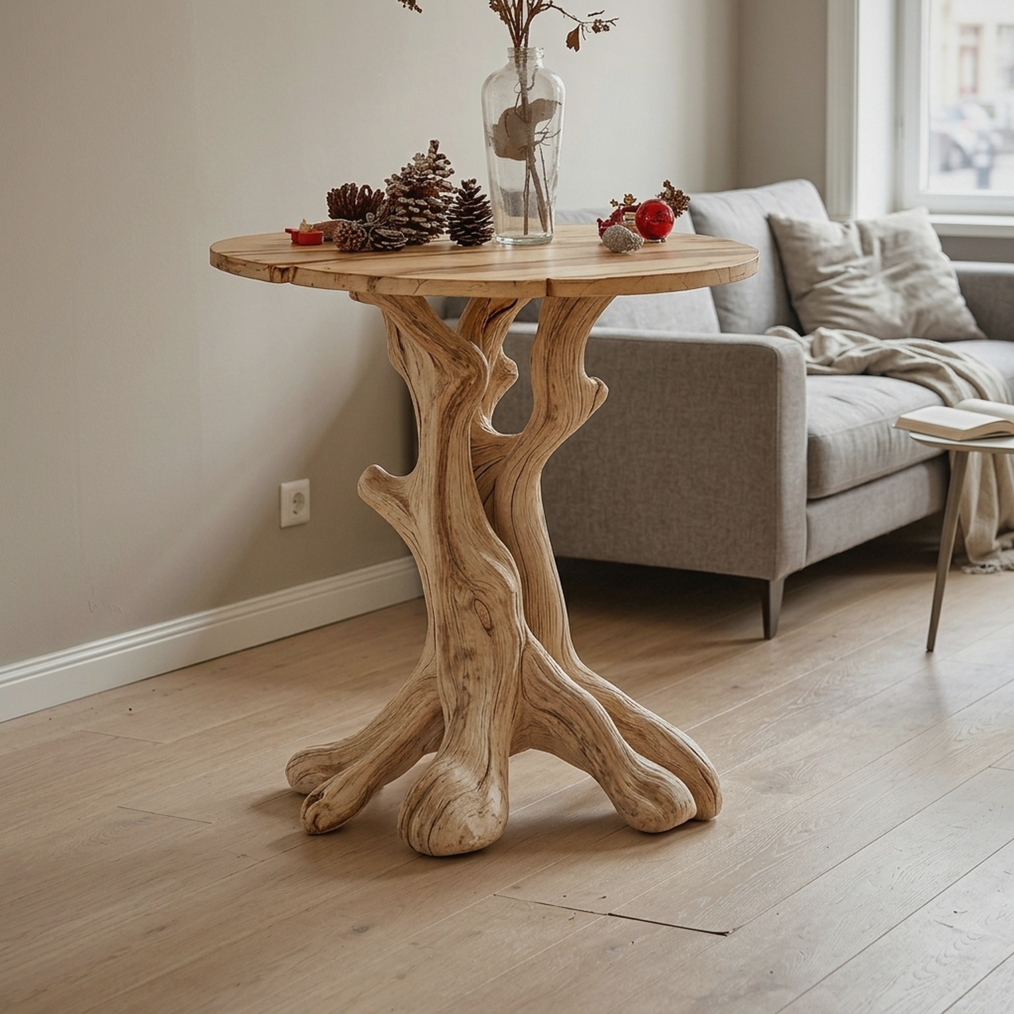 Farmhouse End Table Christmas End Table