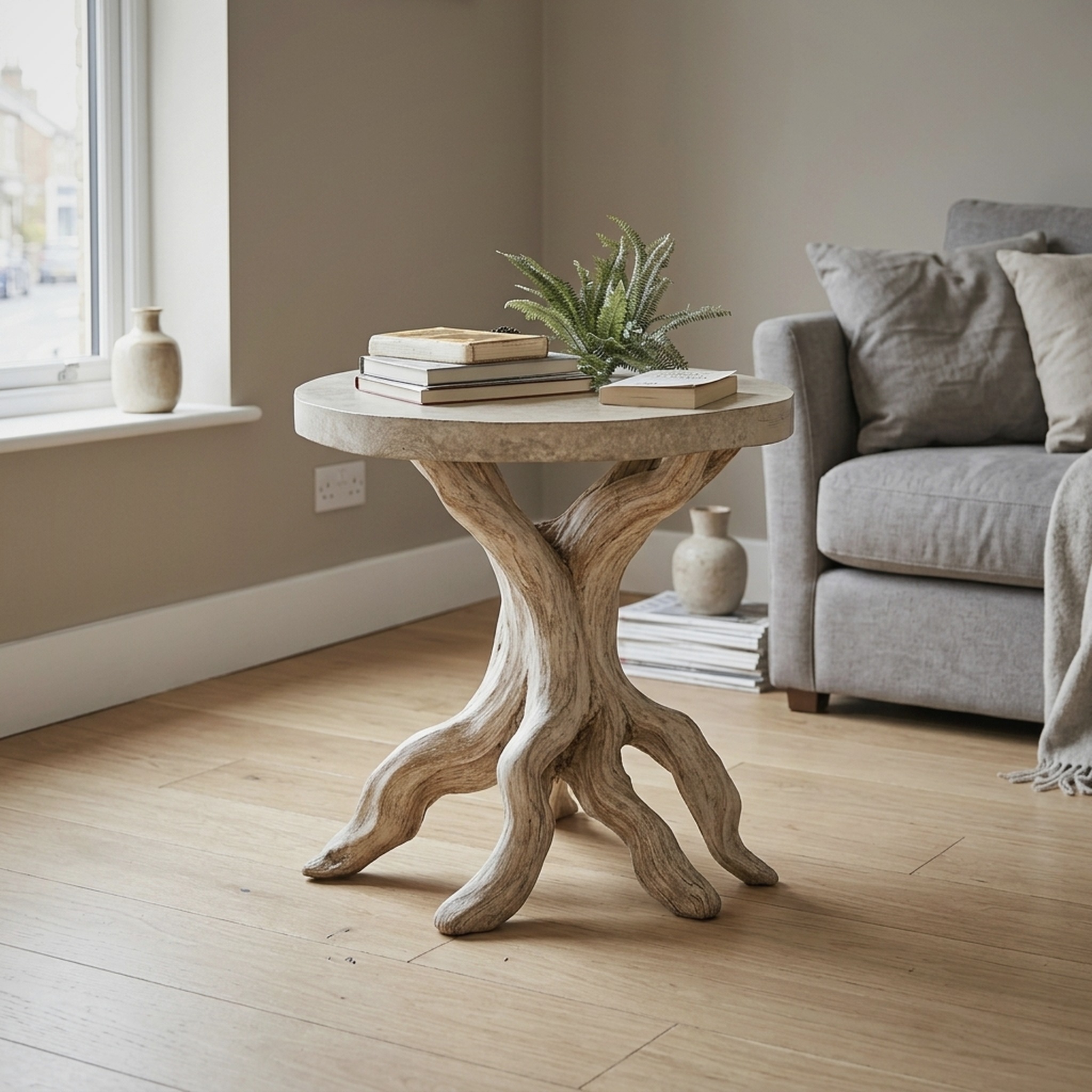 Farmhouse End Table Live Edge End Table Decor