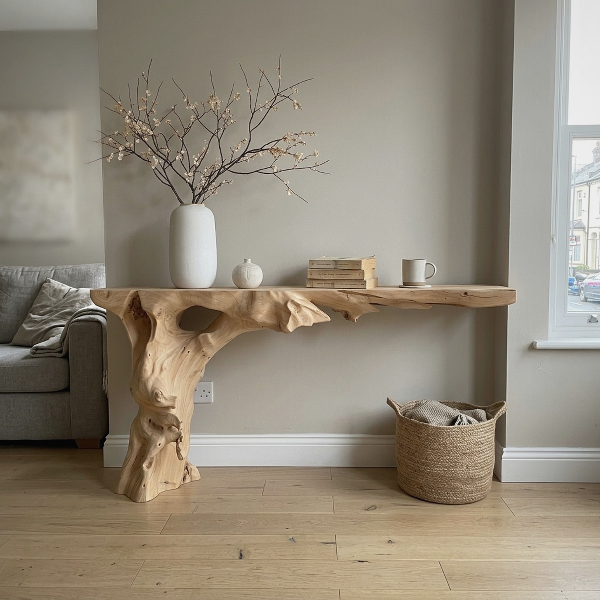 Farmhouse Entry Way Console Table Narrow Entryway