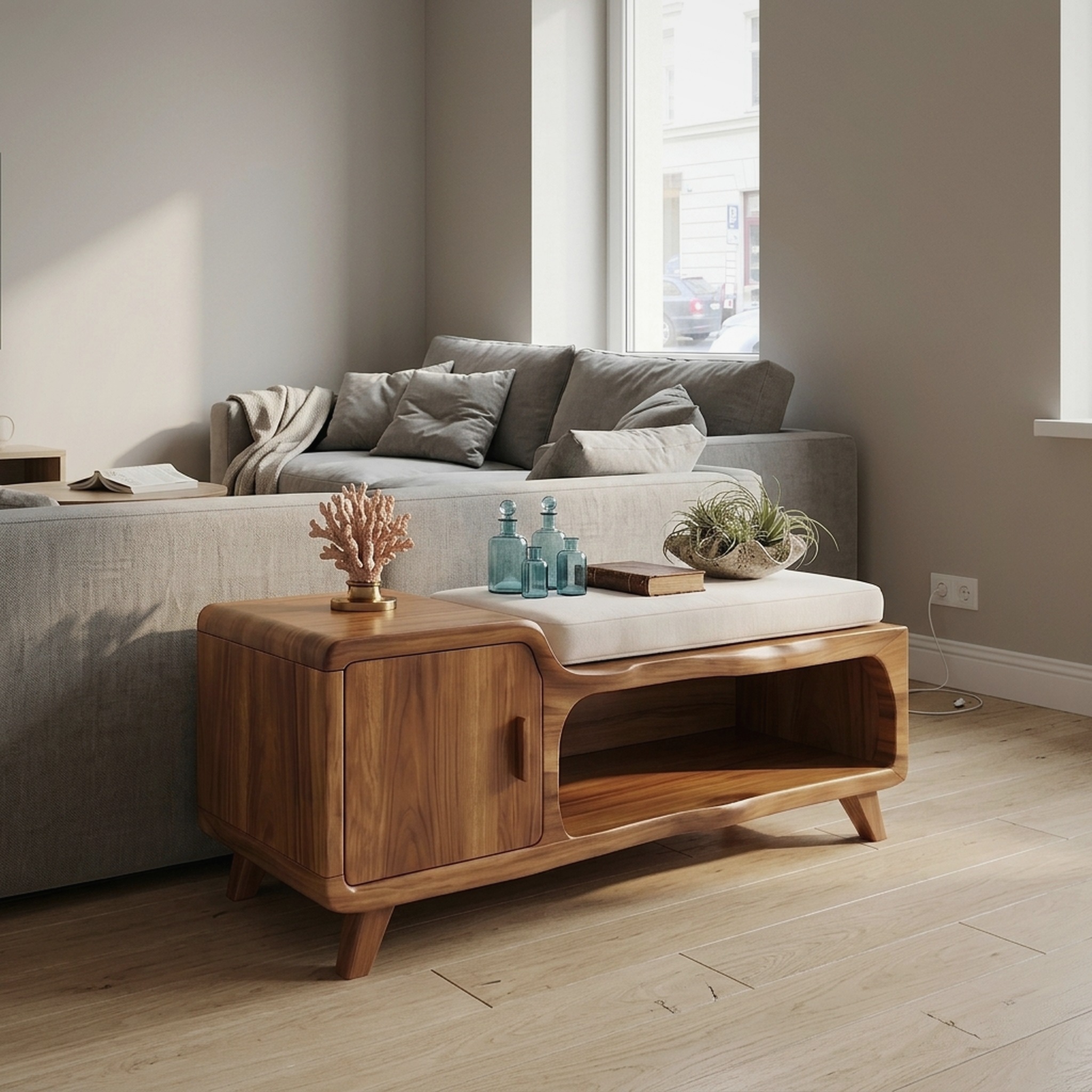 Farmhouse Entryway Bench Cushion for Modern Living Room