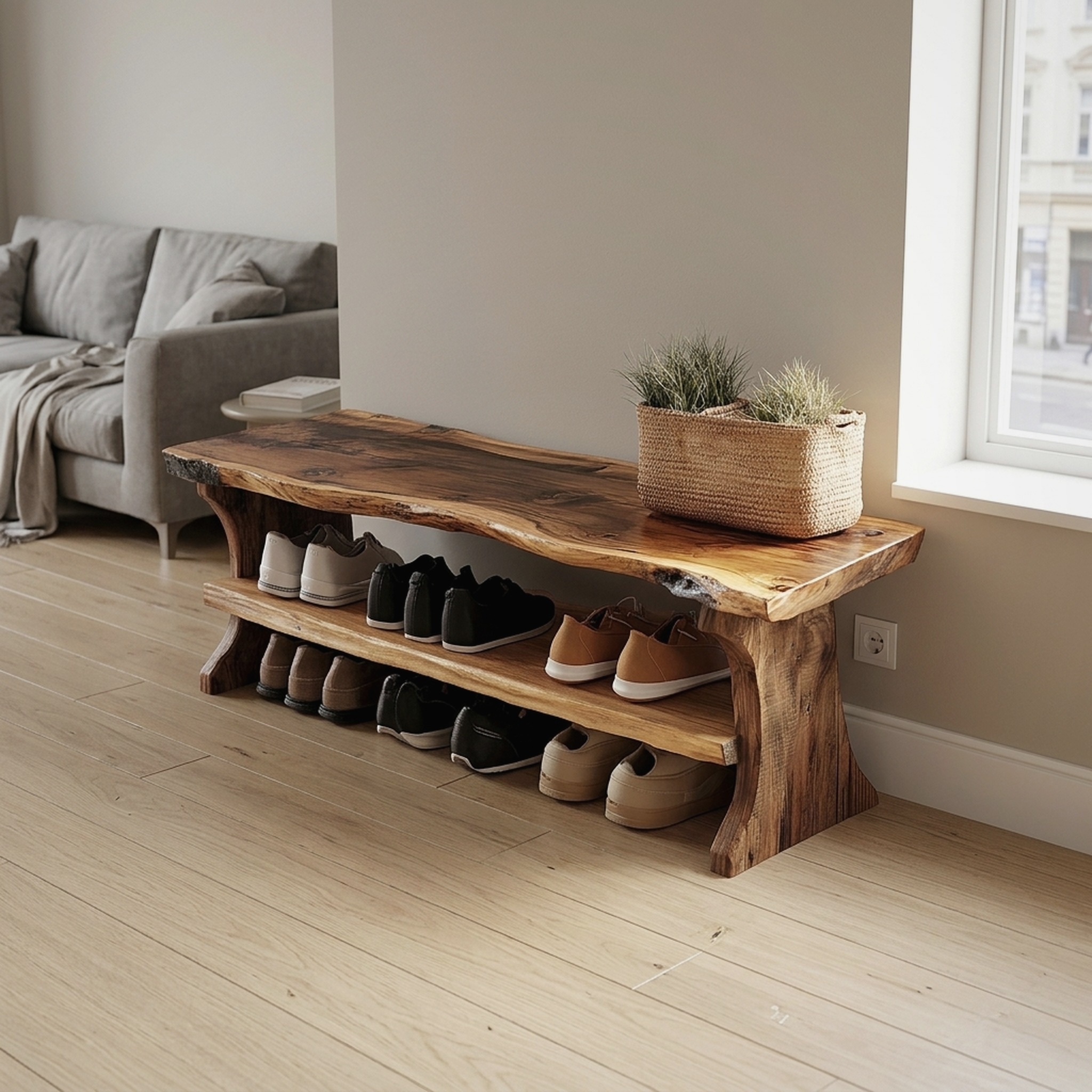 Farmhouse Entryway Bench Livingroom Furniture
