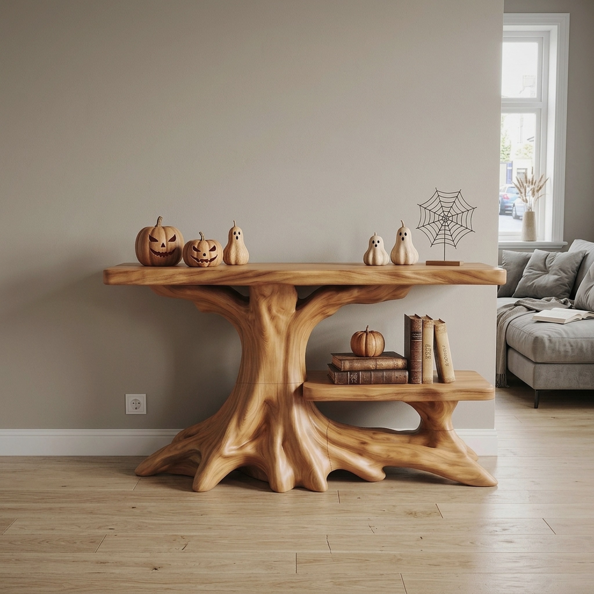 Farmhouse Halloween Entryway Console Table Modern Foyer