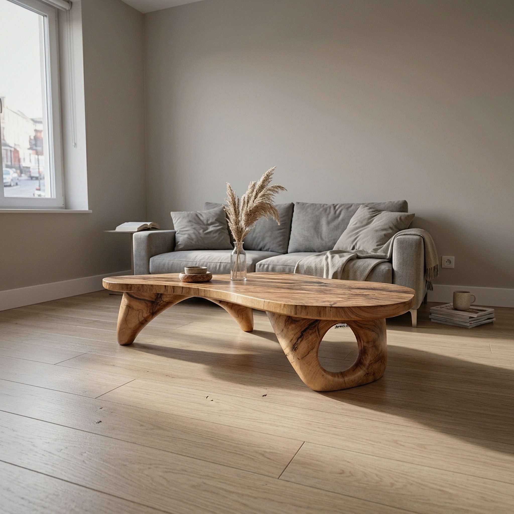 Farmhouse Live Edge Coffee Table for Entryway Design Space