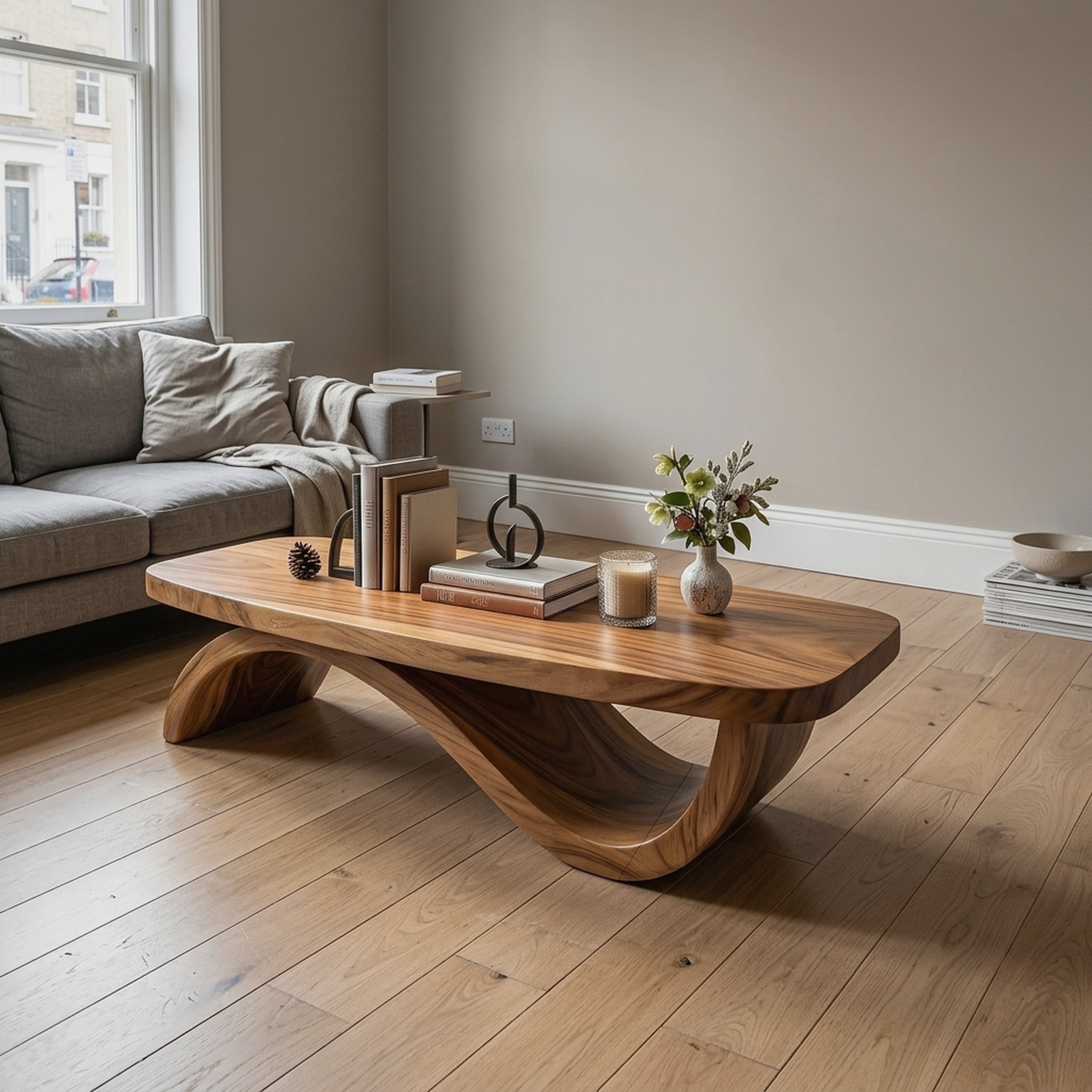 Farmhouse Live Edge Coffee Table Rustic for Holiday Furniture Use