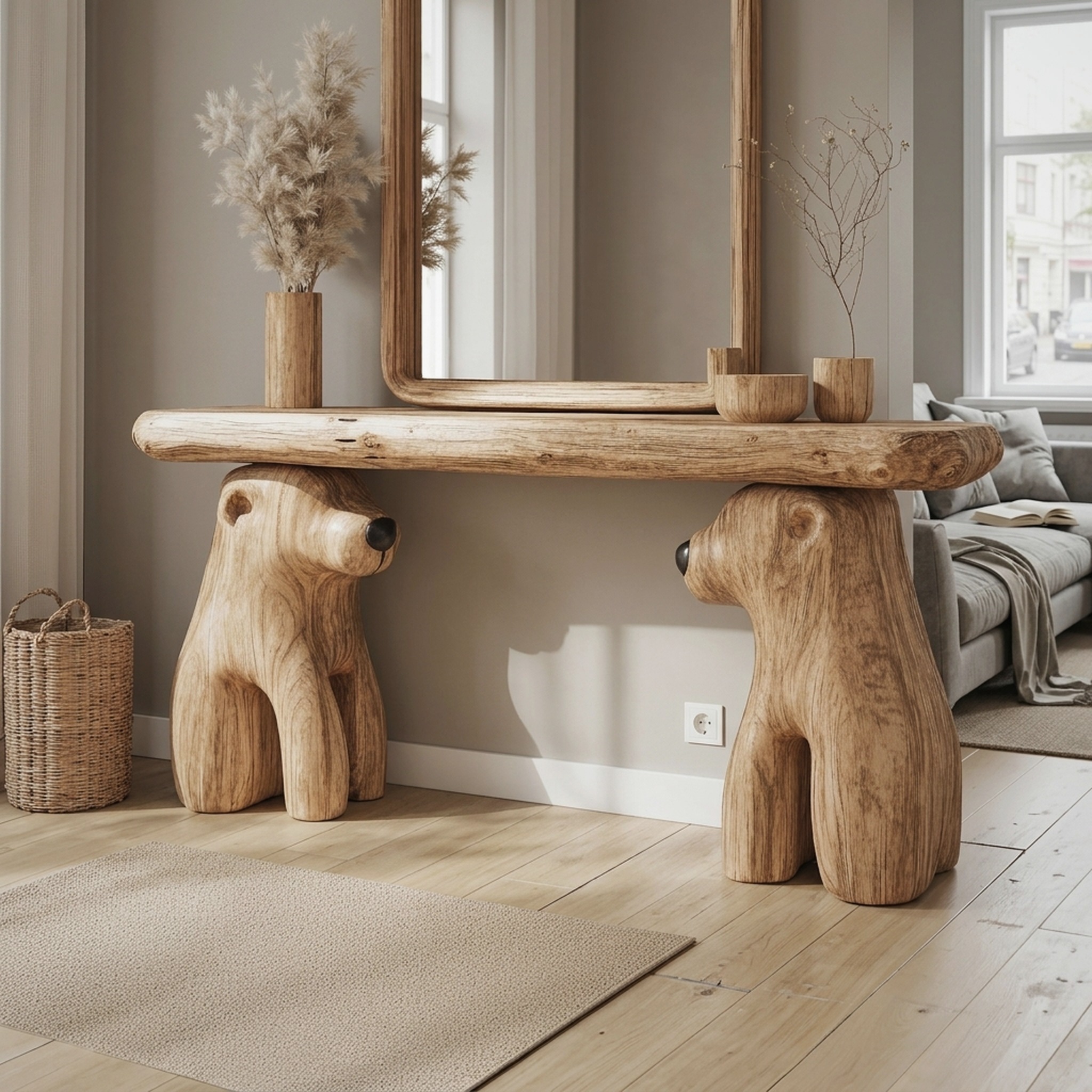Farmhouse Living Edge Console Table