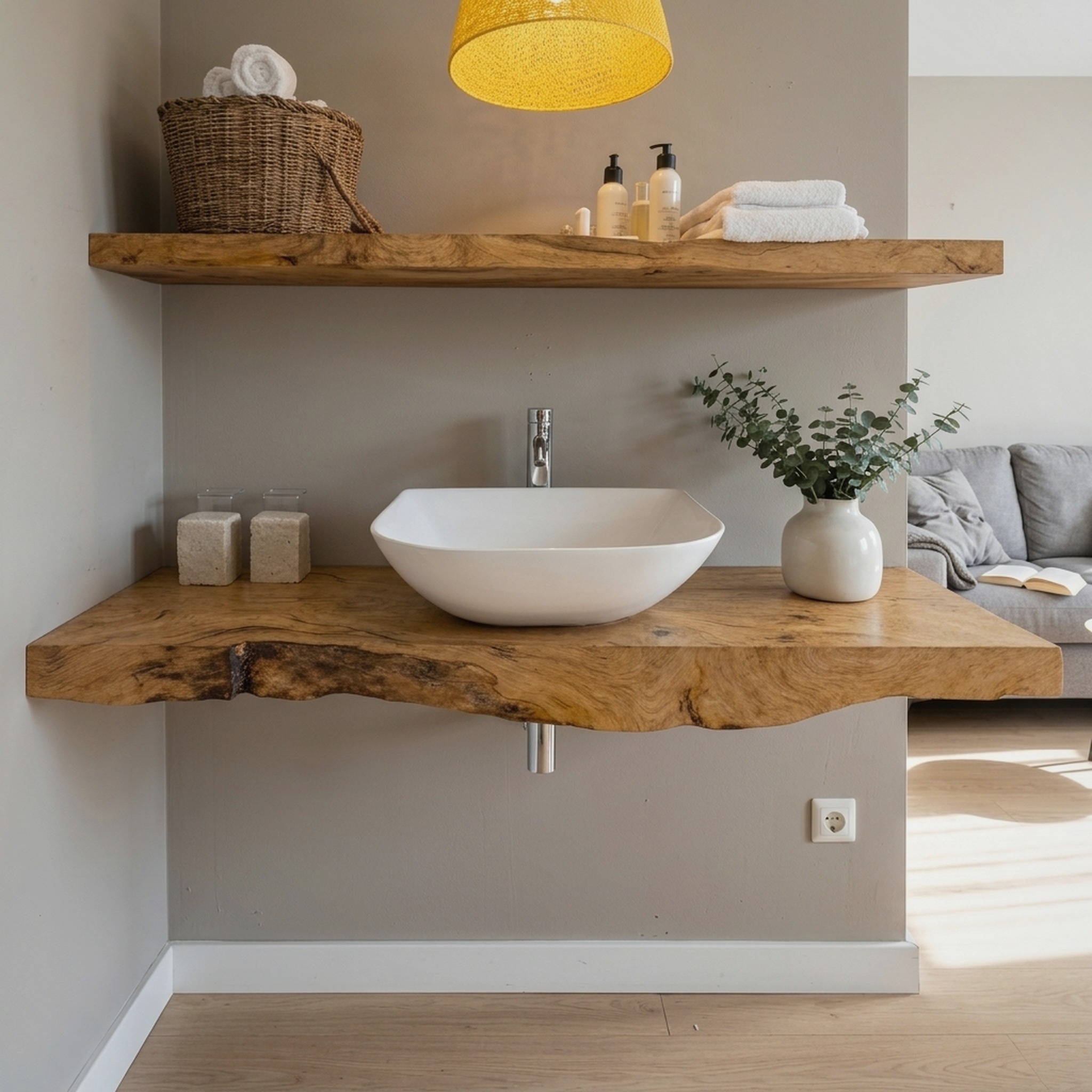 Farmhouse Solid Wood Vanity Classic Aesthetic