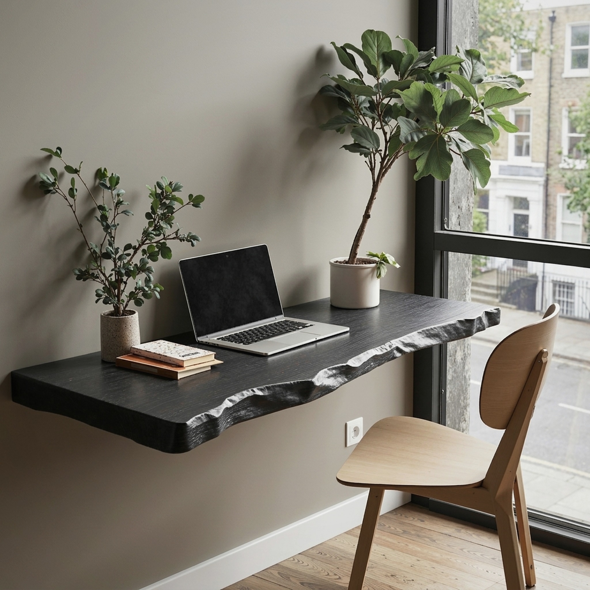Farmhouse Wooden Floating Table for Furniture Decor