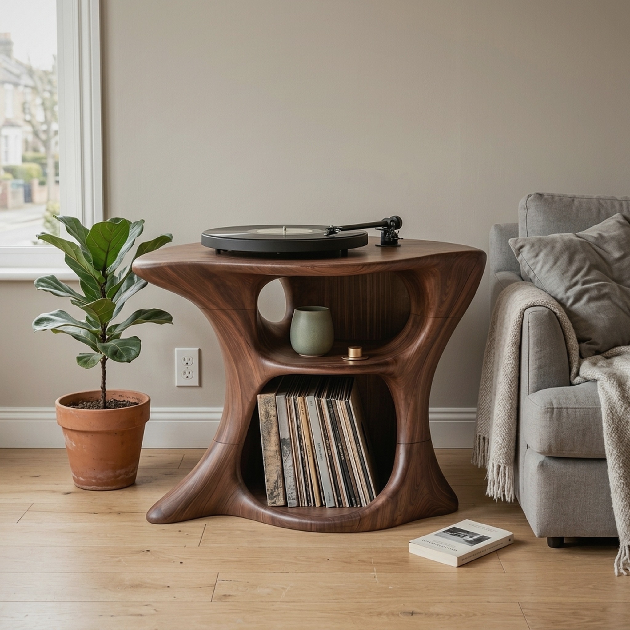 Farmhouse Wooden Media Stand Home Decor Accents