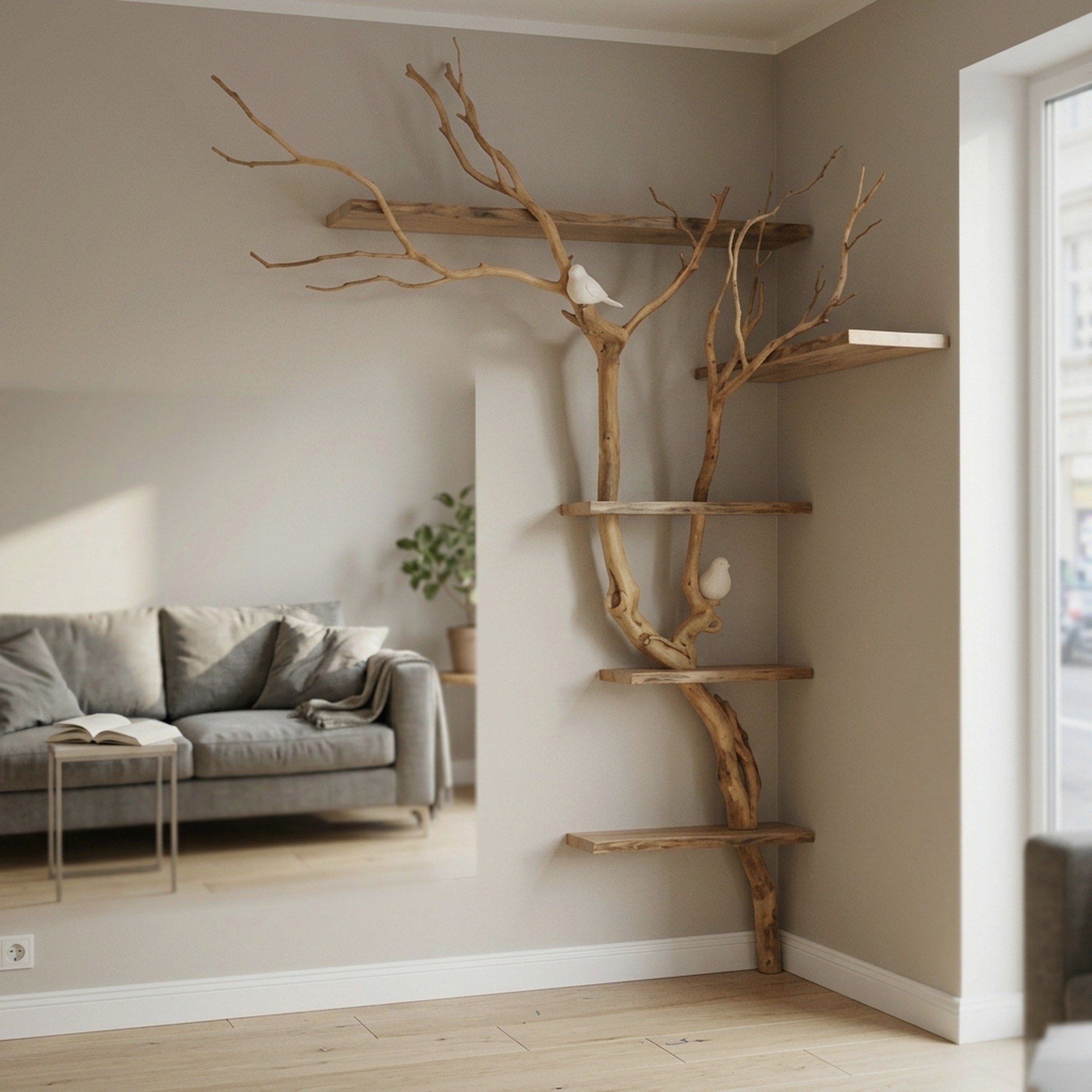 Floating Bookshelf Corner Shelf Wall Shelves