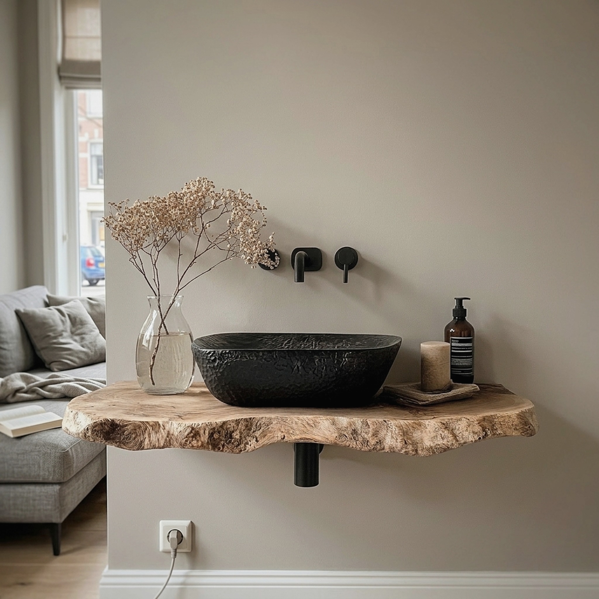 Floating Vanity Desk Shelf Wall