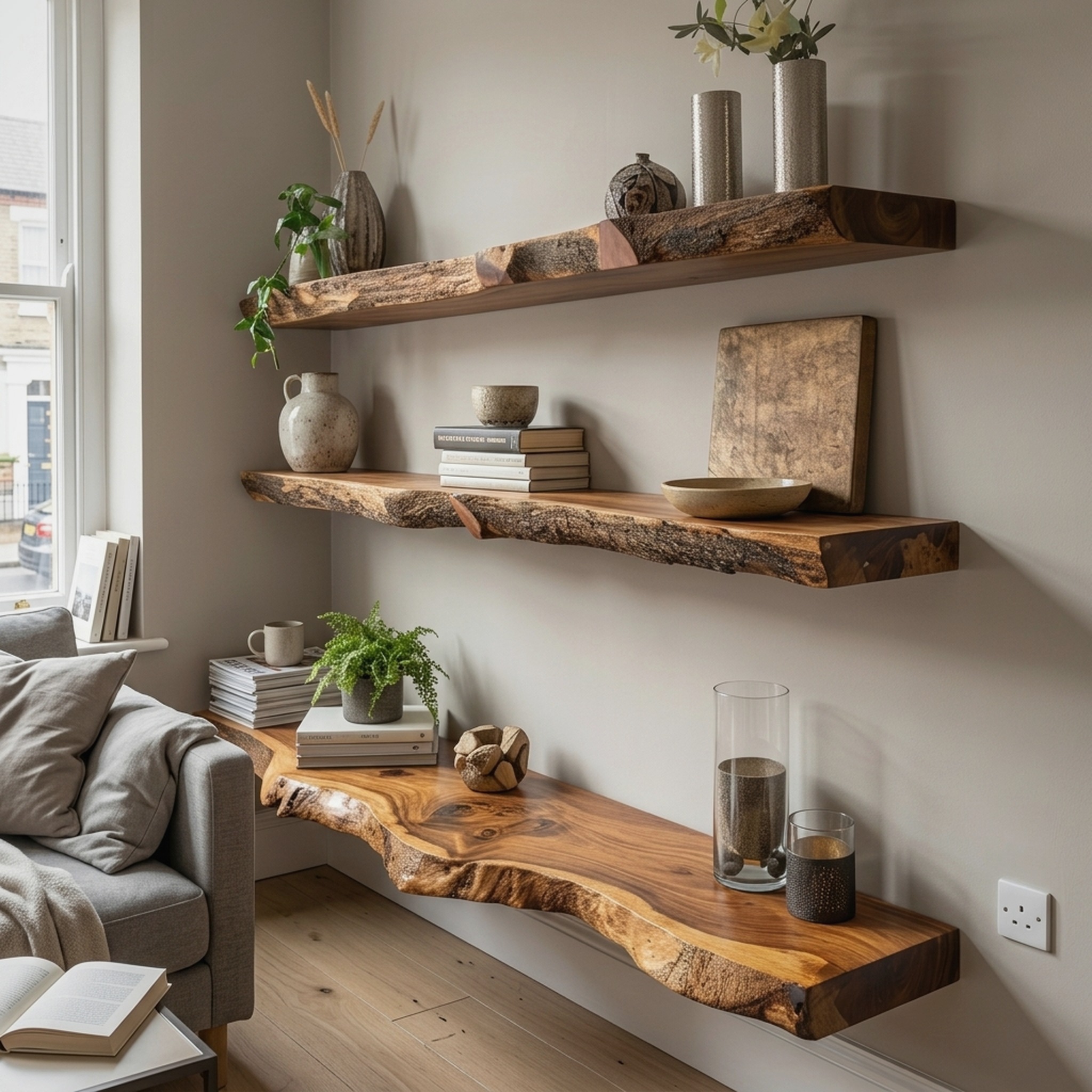 Floating Wall Shelf Custom Floating Shelf - Model SINLFL026